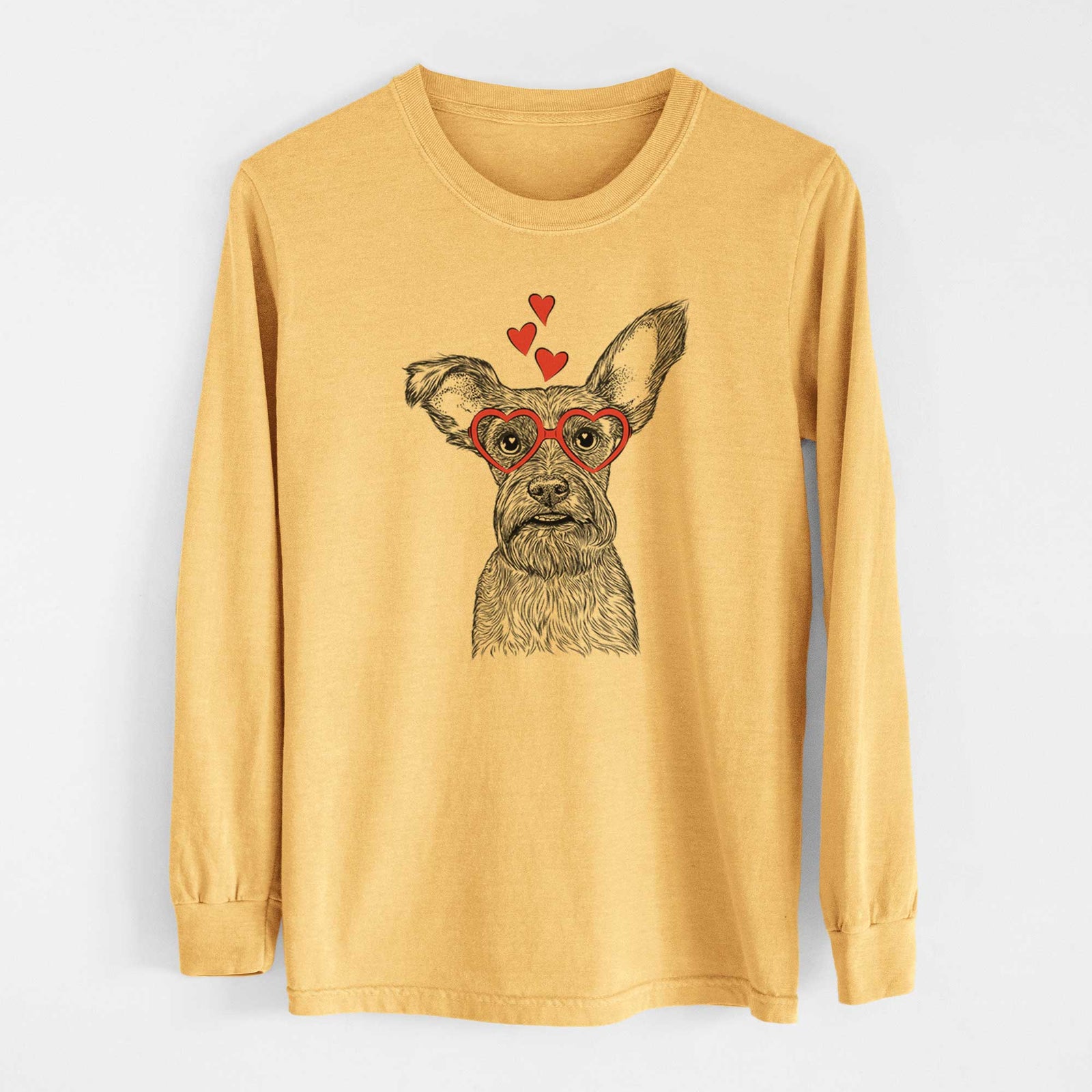 Valentine Sawyer the Snorkie - Heavyweight 100% Cotton Long Sleeve