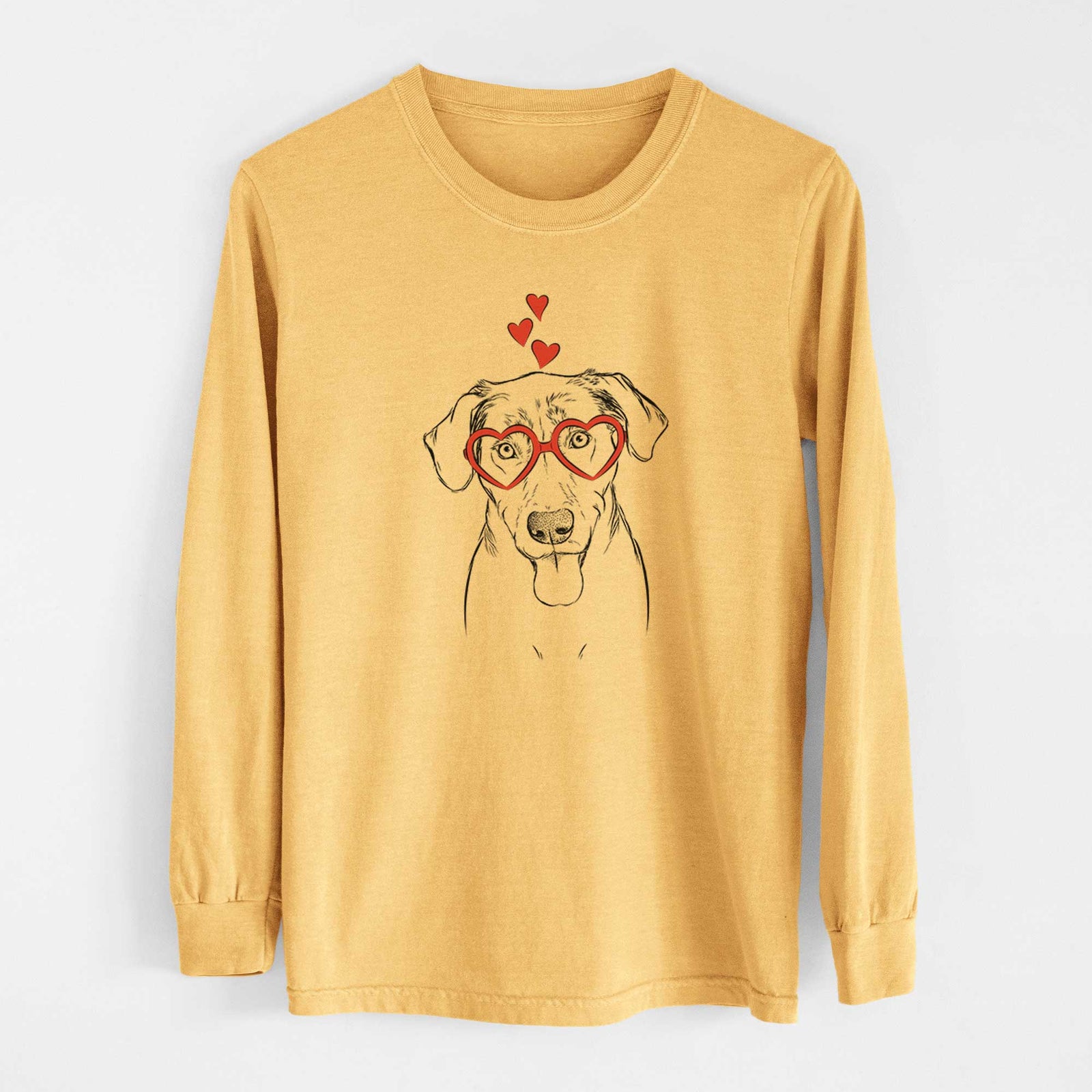 Valentine Scout Marie the Chocolate Lab - Heavyweight 100% Cotton Long Sleeve