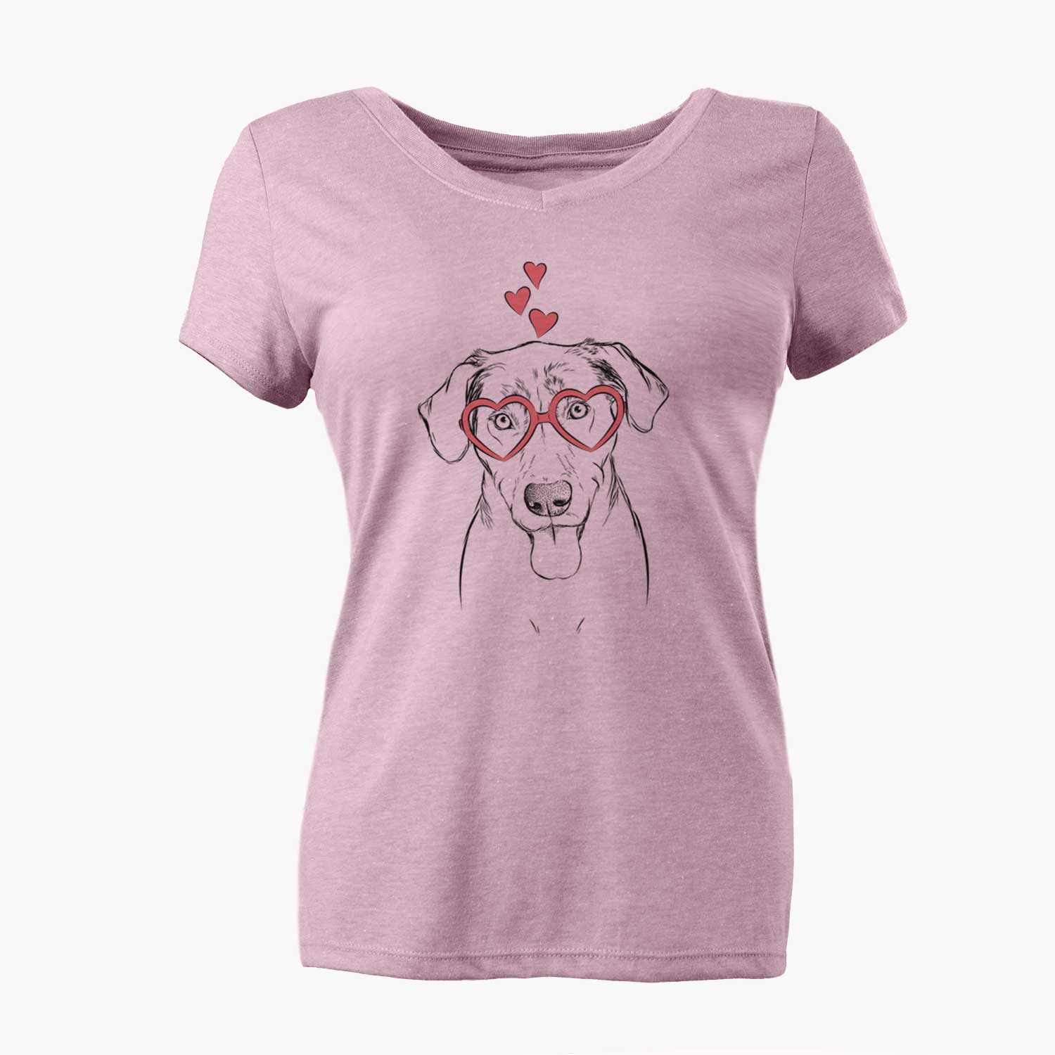 Valentine Scout Marie the Chocolate Lab - Women's V-neck Shirt
