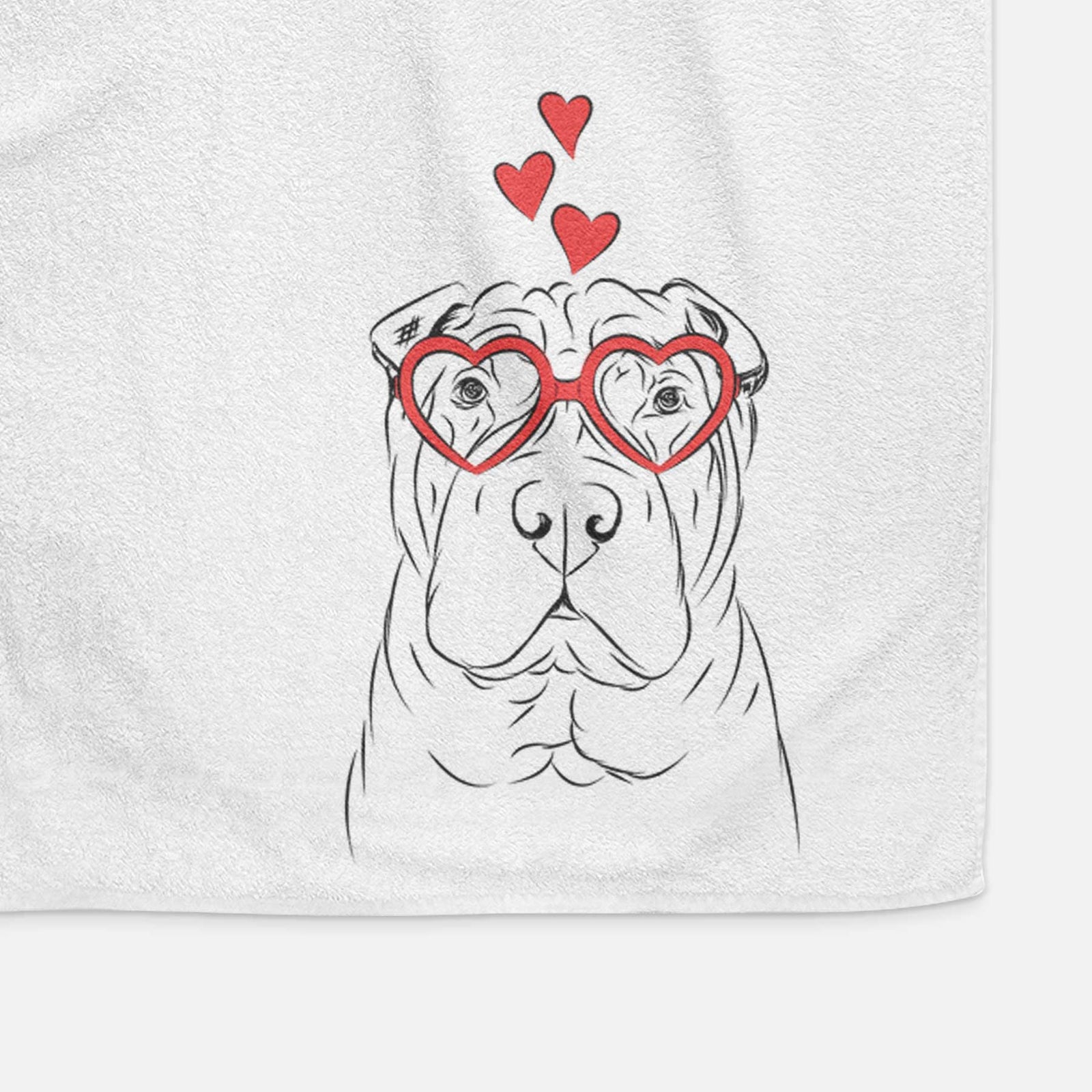 Sharpy the Shar Pei Decorative Hand Towel