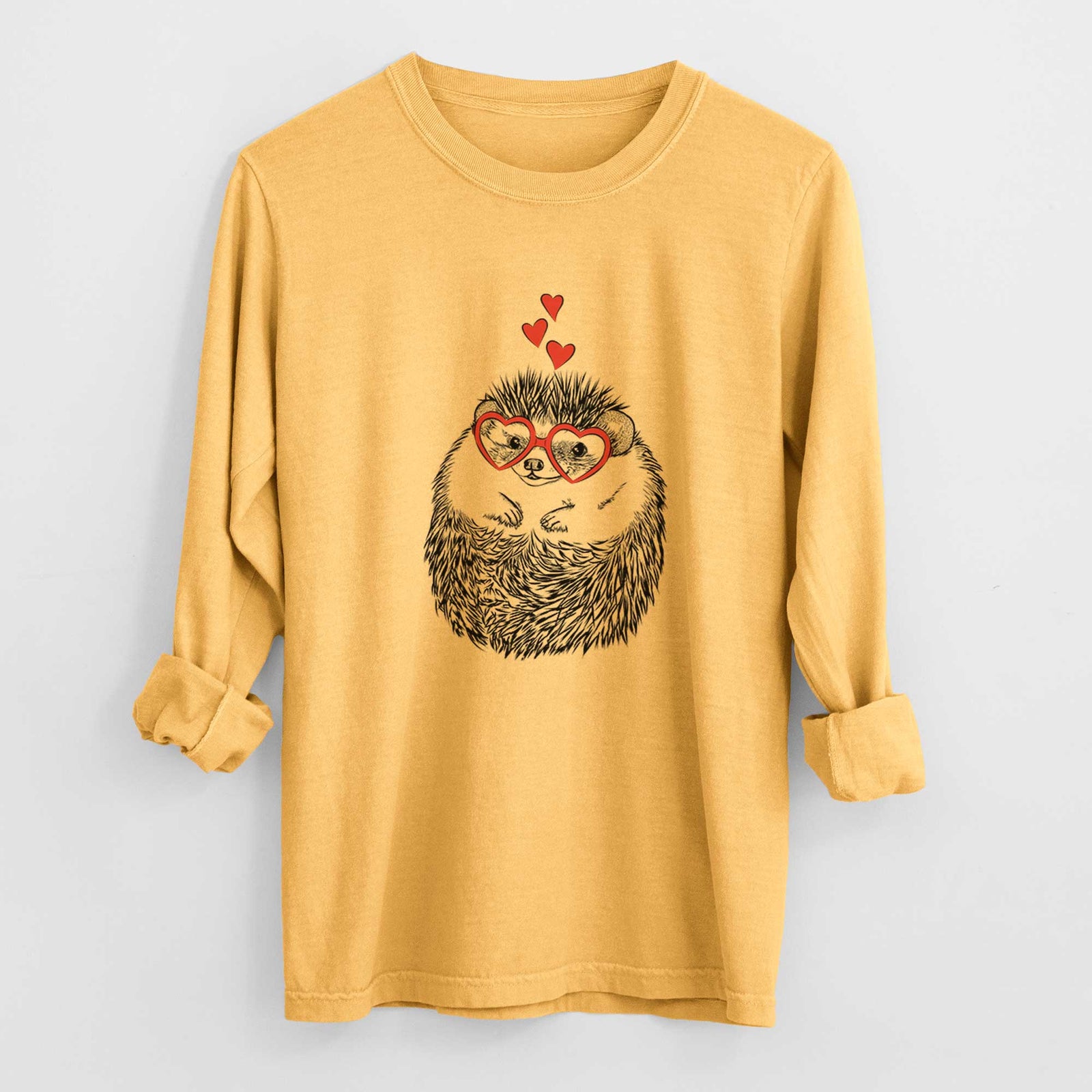 Valentine Sid the Hedgehog - Heavyweight 100% Cotton Long Sleeve