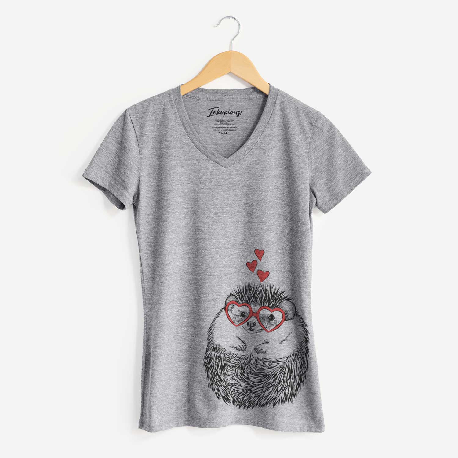 Valentine Sid the Hedgehog - Women's V-neck Shirt