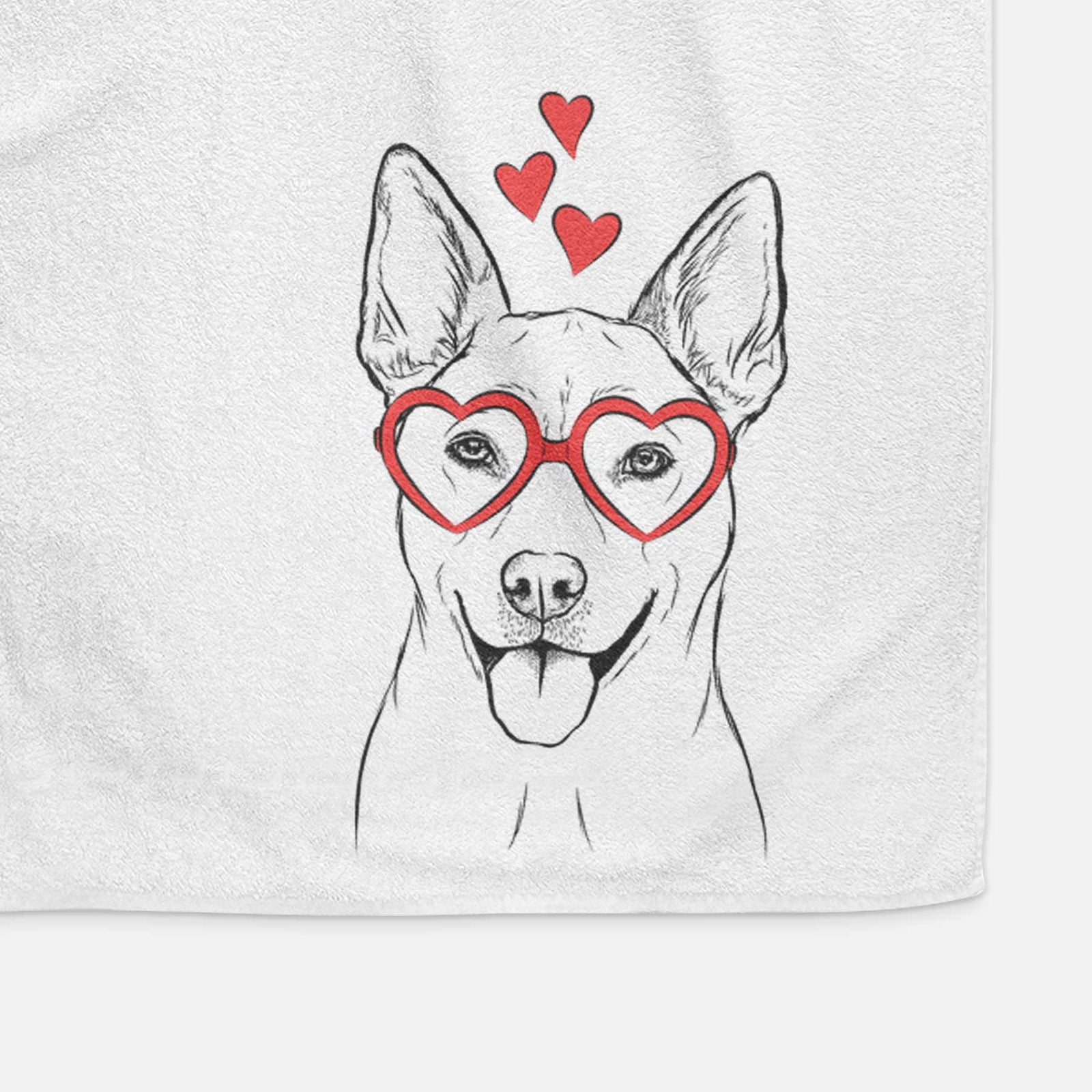 Silly Lilly the Mixed Breed Decorative Hand Towel