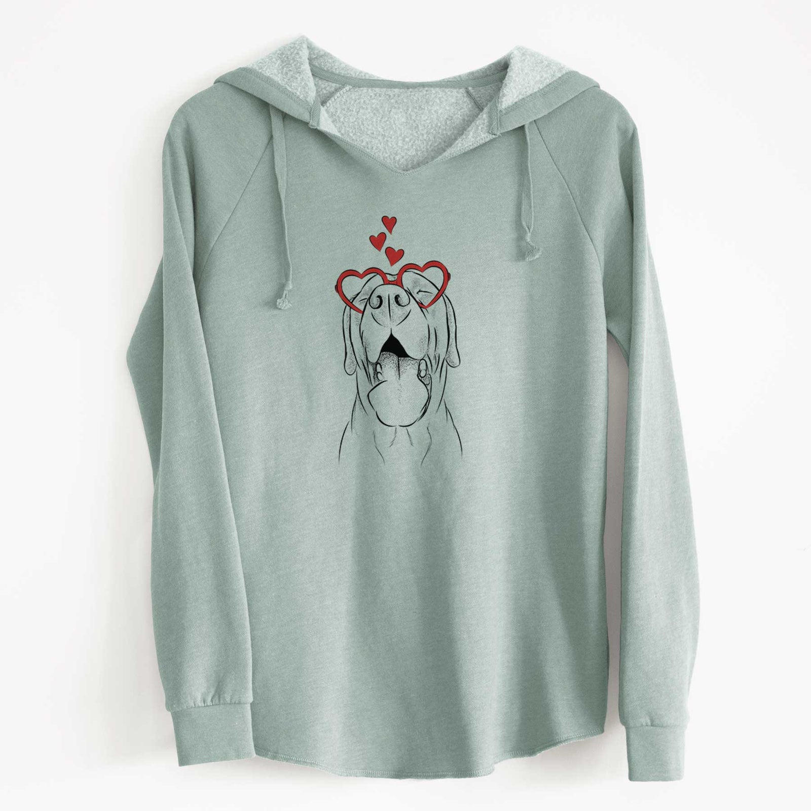 Valentine Silly Lilly the Labrador Retriever - Cali Wave Hooded Sweatshirt