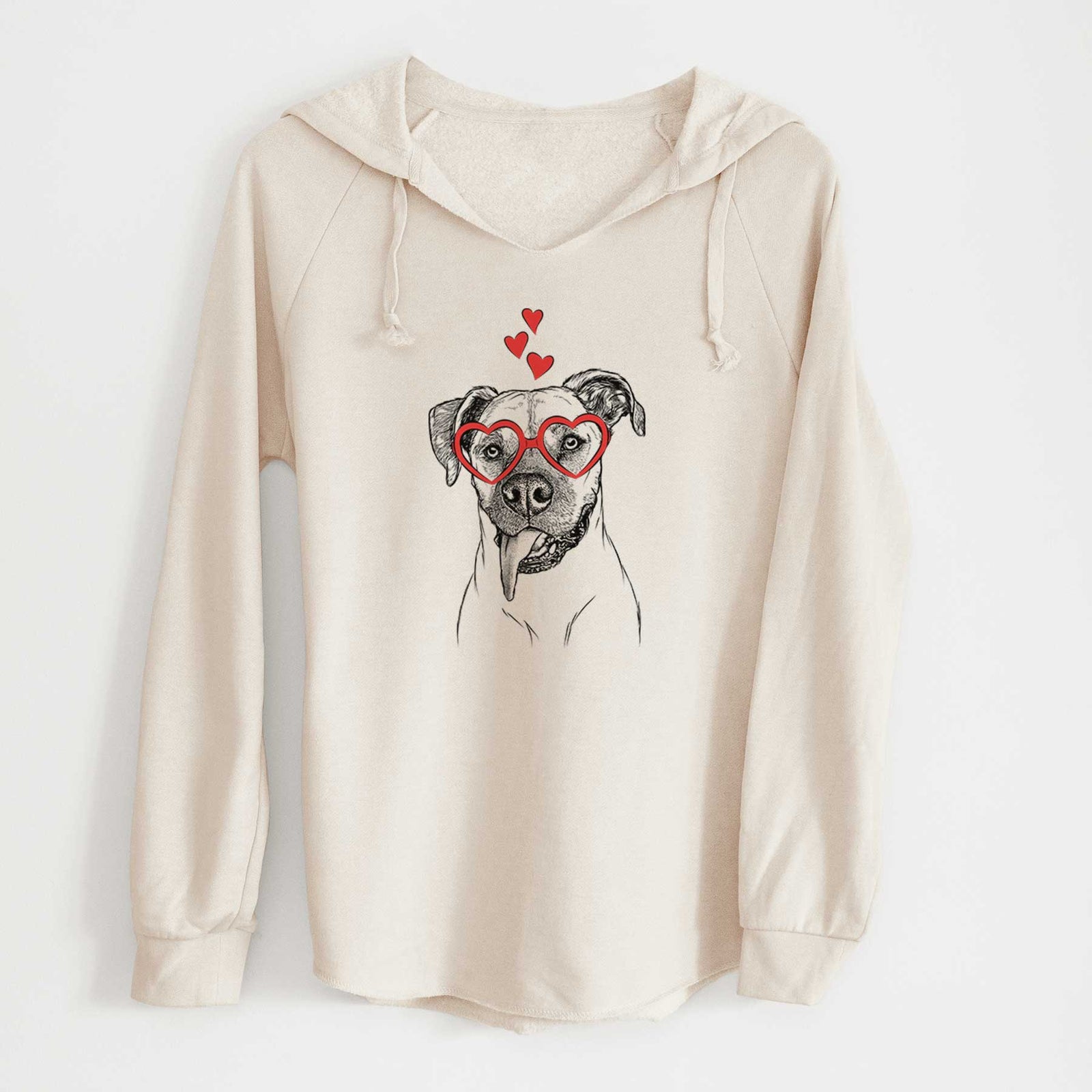Valentine Sir Jake the Boxer - Cali Wave Hooded Sweatshirt
