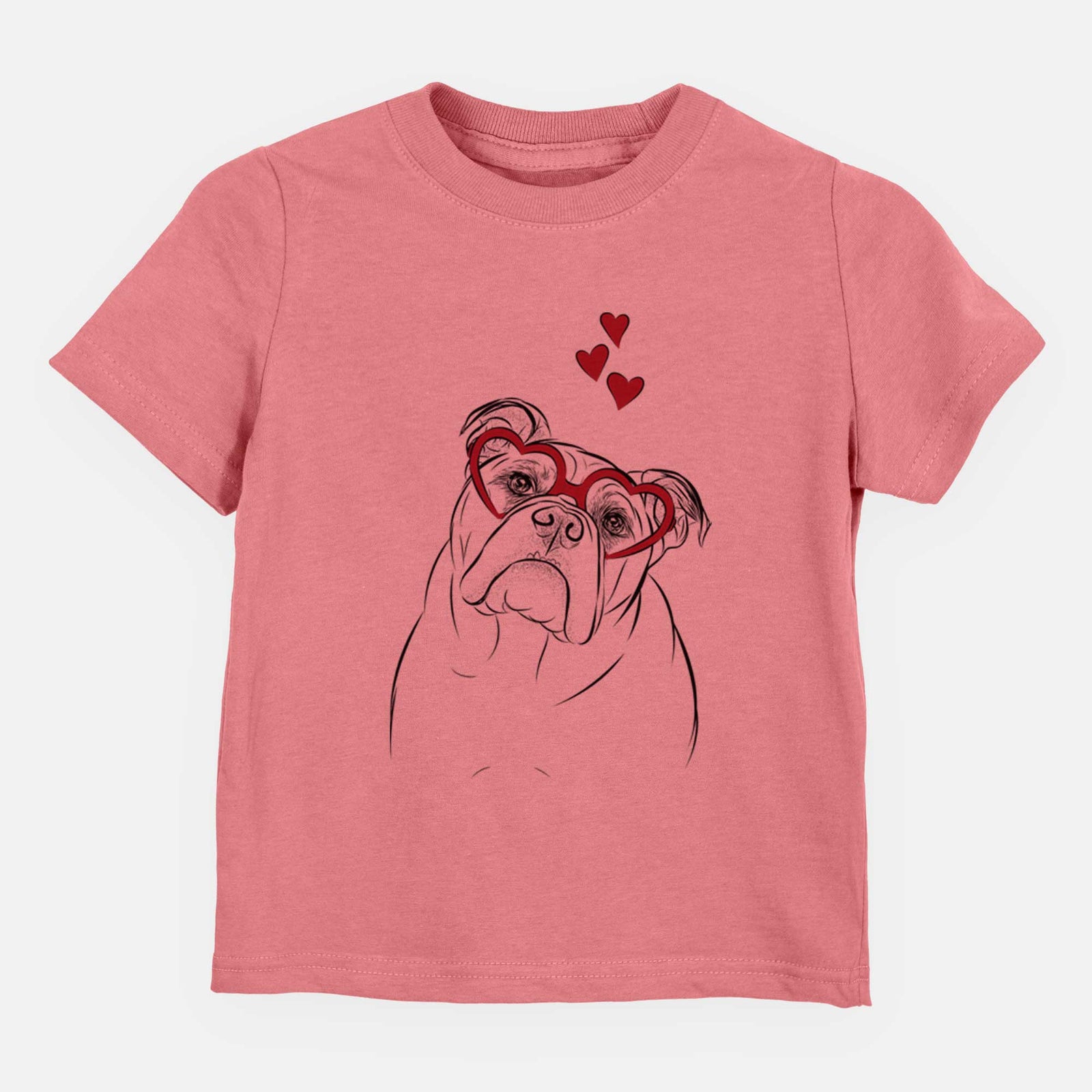 Valentine Sir Louis the English Bulldog - Kids/Youth/Toddler Shirt