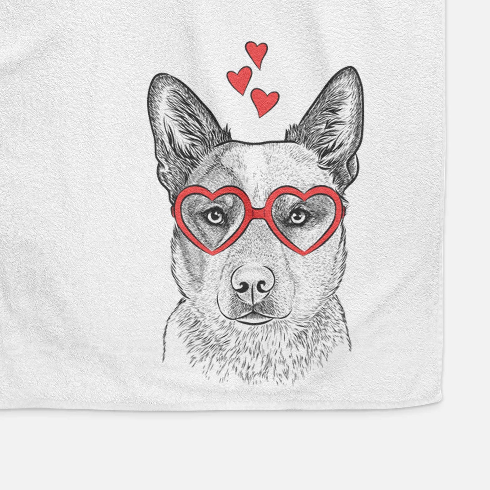 Snap the Australian Cattle Dog Decorative Hand Towel