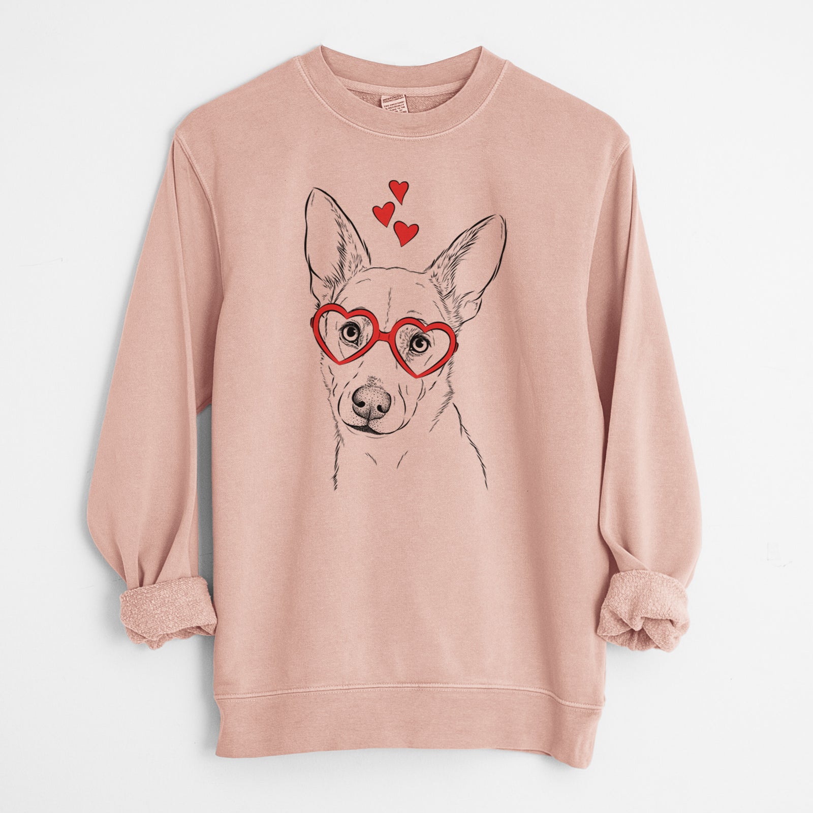 Valentine Sooner the Huskimo - Unisex Pigment Dyed Crew Sweatshirt