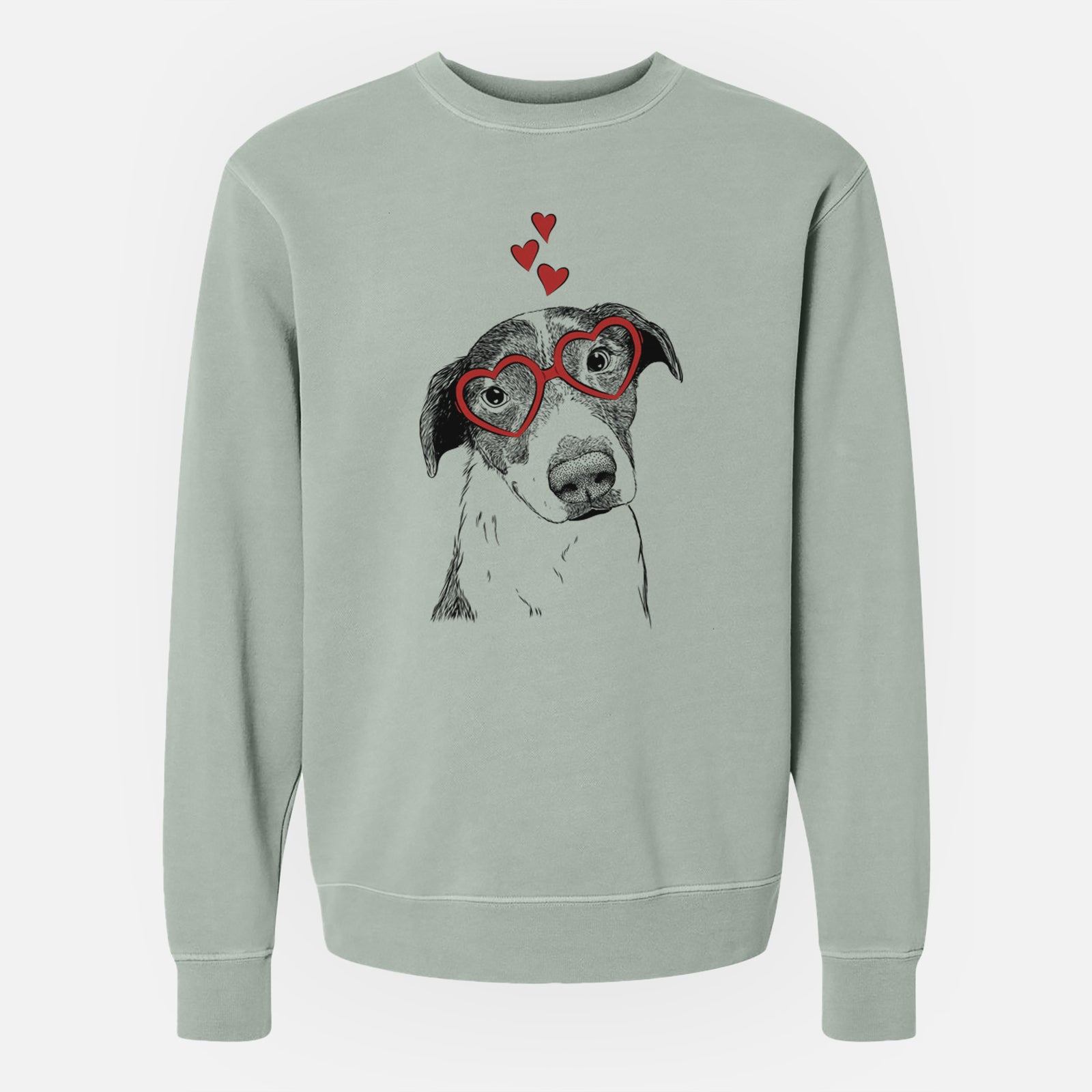 Valentine Sophia the Mixed Breed - Unisex Pigment Dyed Crew Sweatshirt
