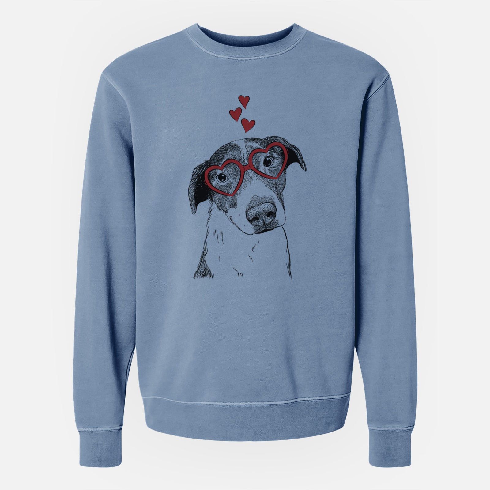 Valentine Sophia the Mixed Breed - Unisex Pigment Dyed Crew Sweatshirt
