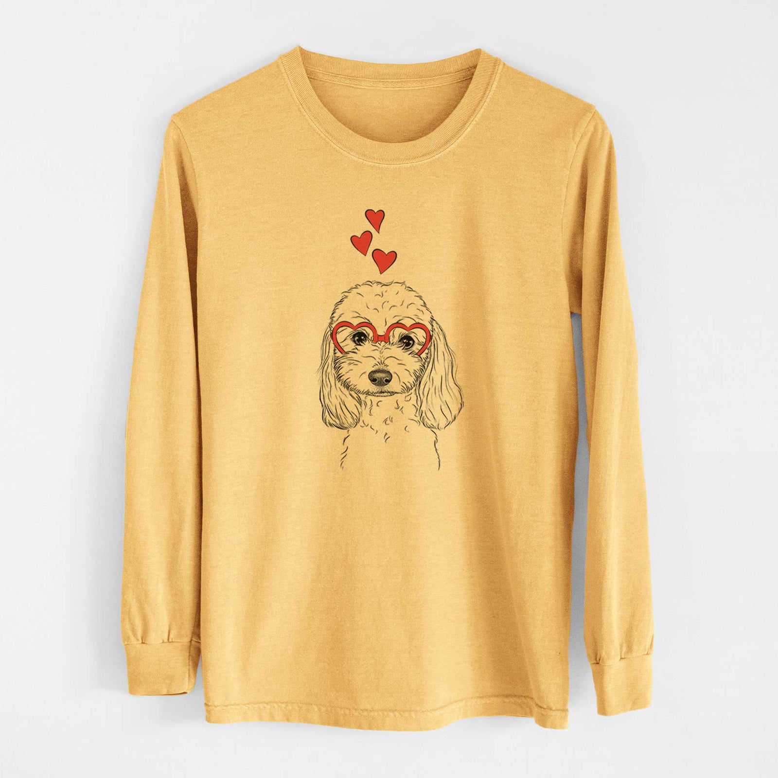 Valentine Sophie the Coton de Tulear - Heavyweight 100% Cotton Long Sleeve