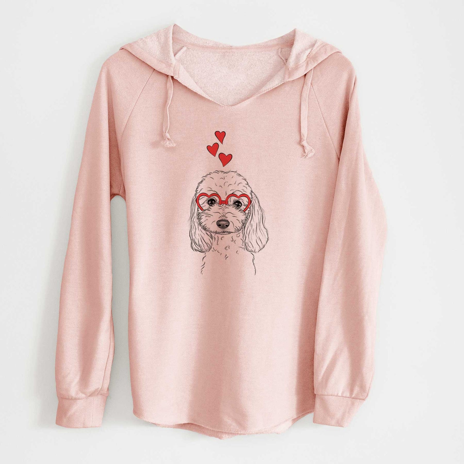 Valentine Sophie the Coton de Tulear - Cali Wave Hooded Sweatshirt
