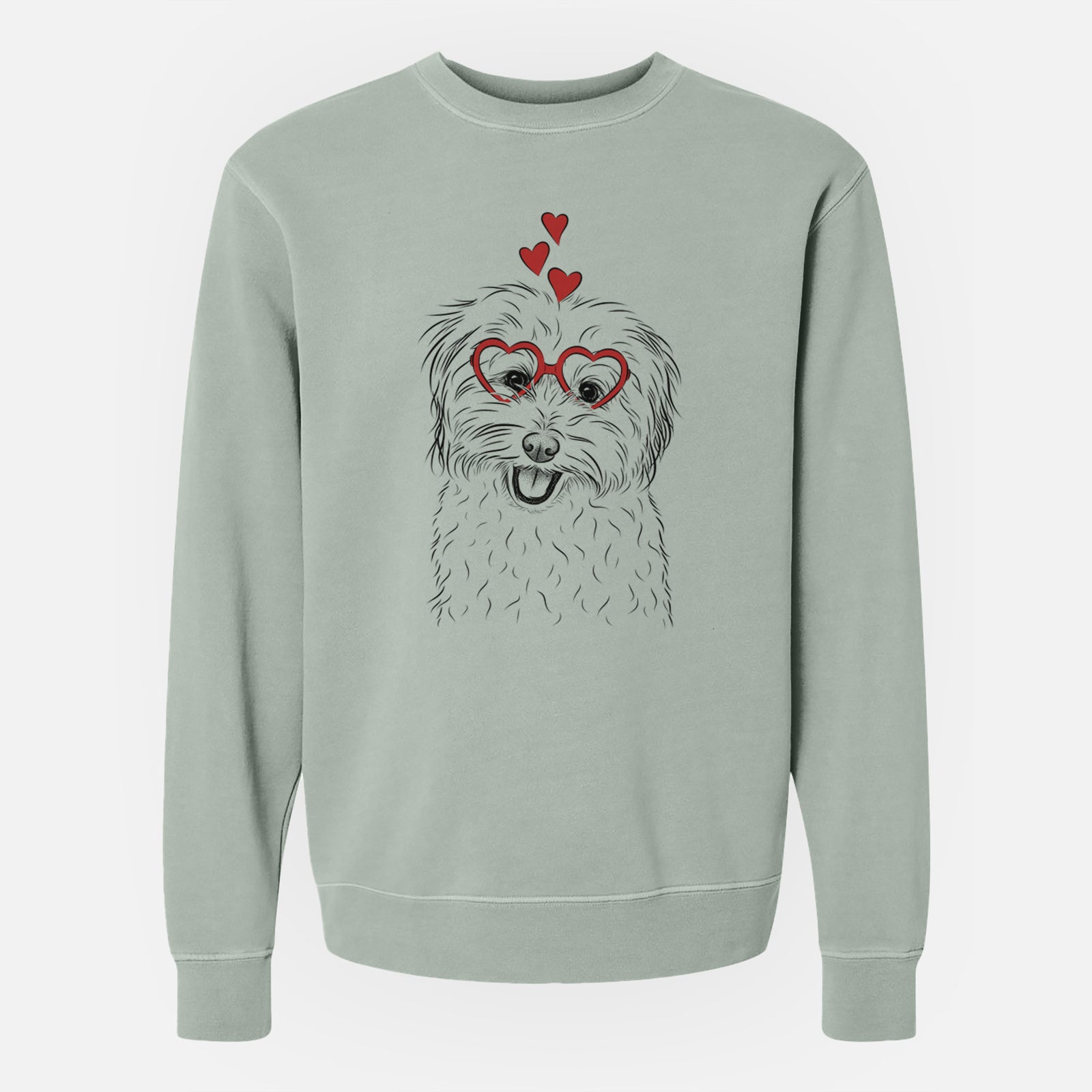 Valentine Sophie Quinn the Havanese - Unisex Pigment Dyed Crew Sweatshirt