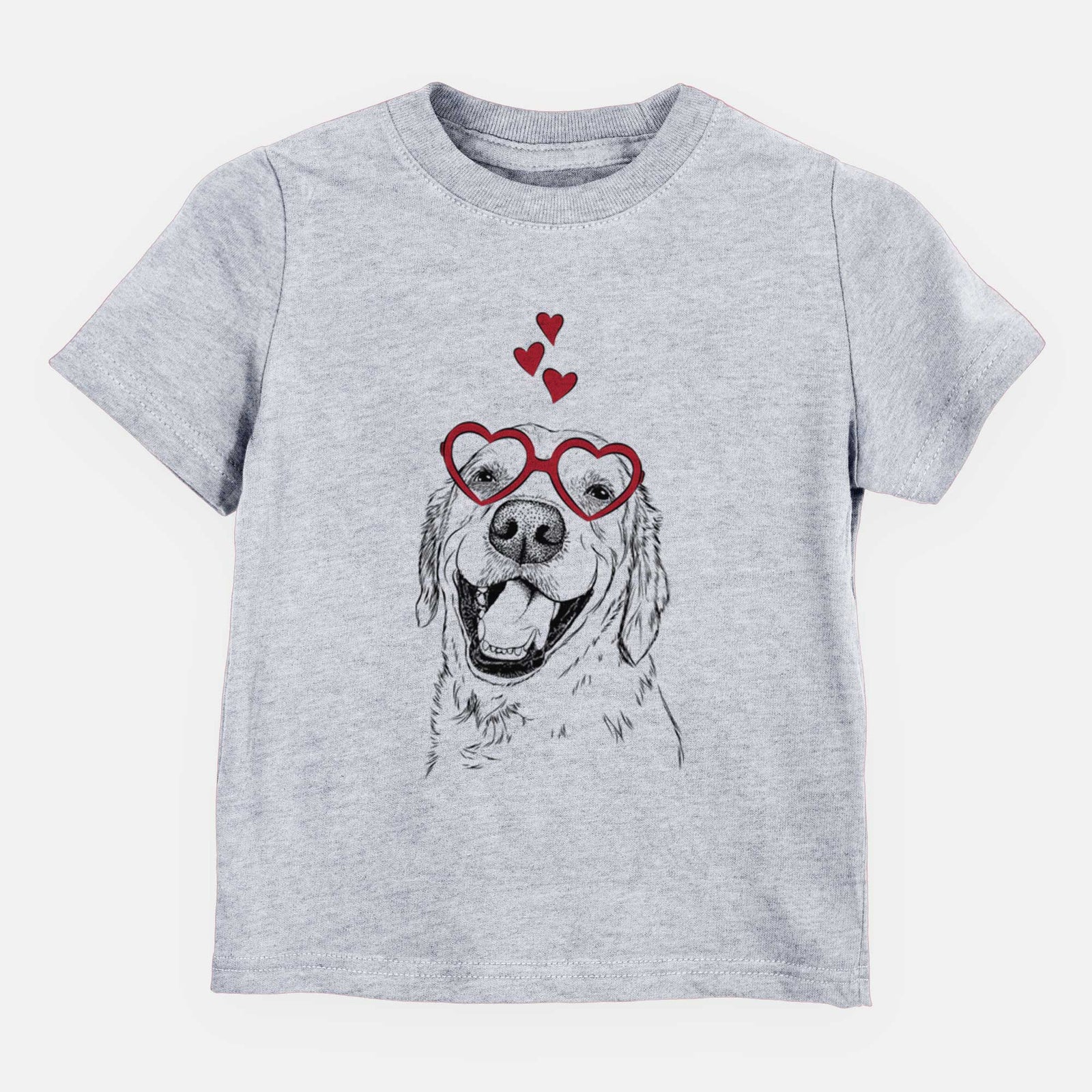 Valentine Spanky the Golden Retriever - Kids/Youth/Toddler Shirt