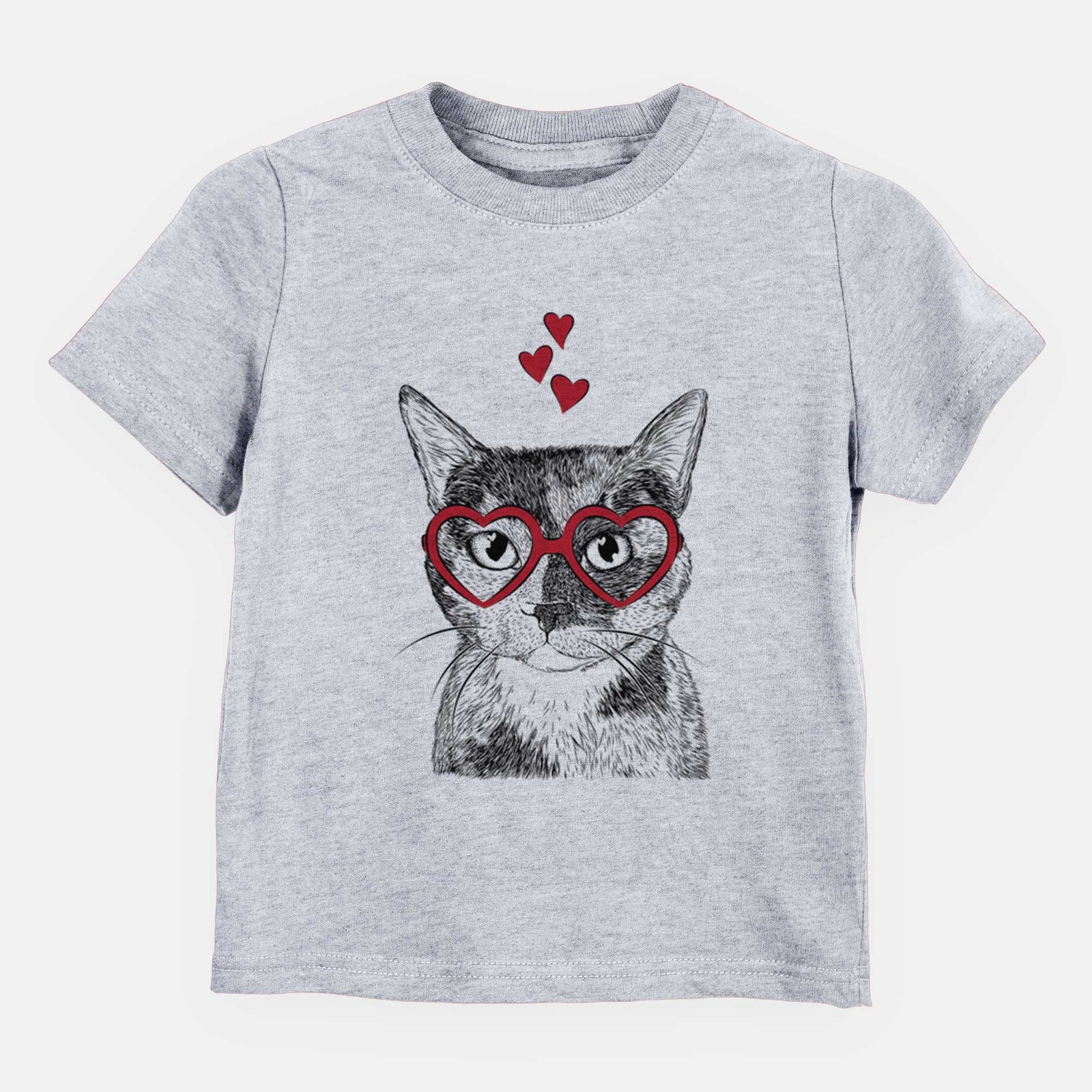 Valentine Spooky Kitty the Tortoiseshell Cat - Kids/Youth/Toddler Shirt