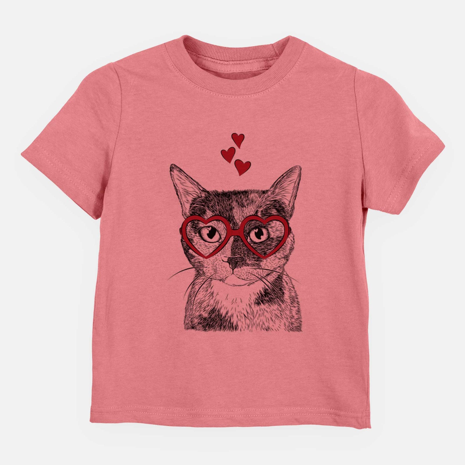 Valentine Spooky Kitty the Tortoiseshell Cat - Kids/Youth/Toddler Shirt