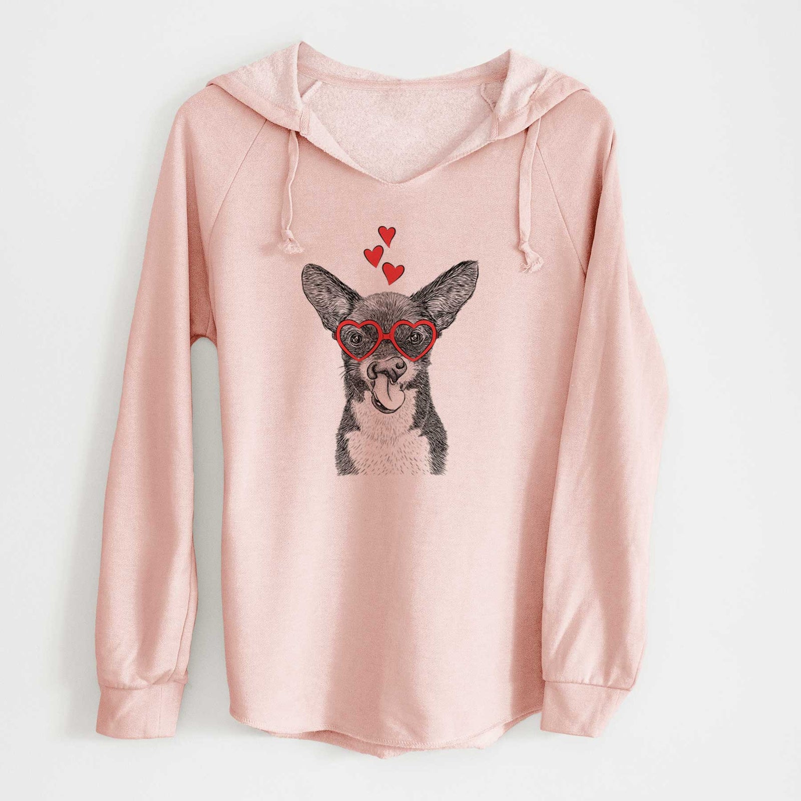 Valentine Sprout the Chihuahua Mix - Cali Wave Hooded Sweatshirt
