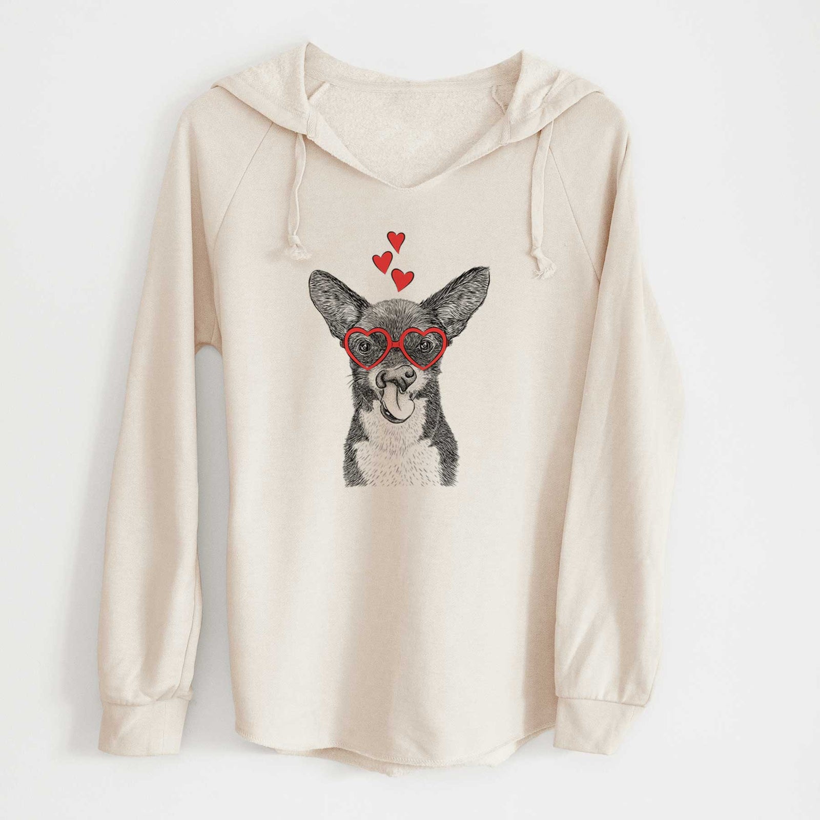 Valentine Sprout the Chihuahua Mix - Cali Wave Hooded Sweatshirt