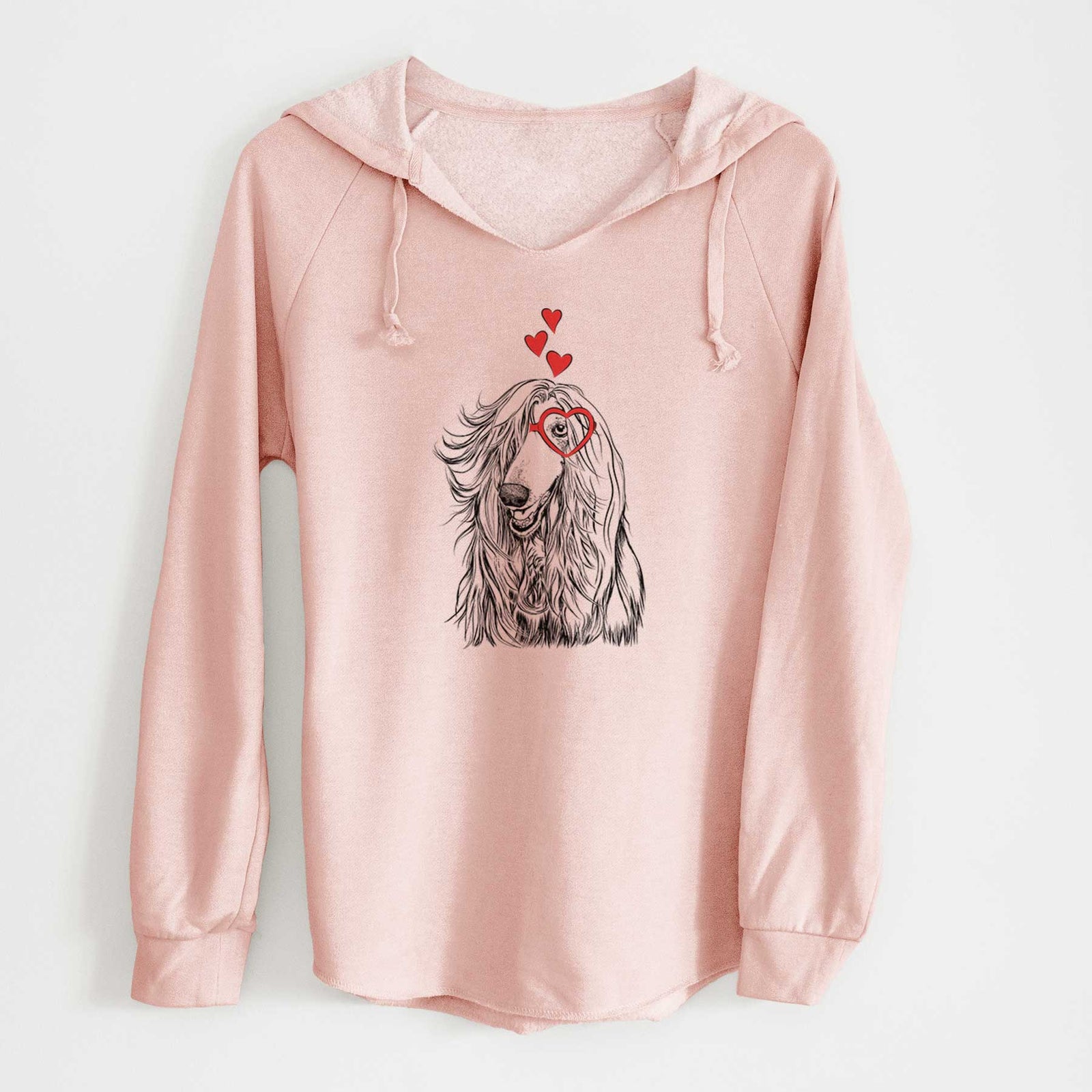 Valentine Sterling the Afghan Hound - Cali Wave Hooded Sweatshirt