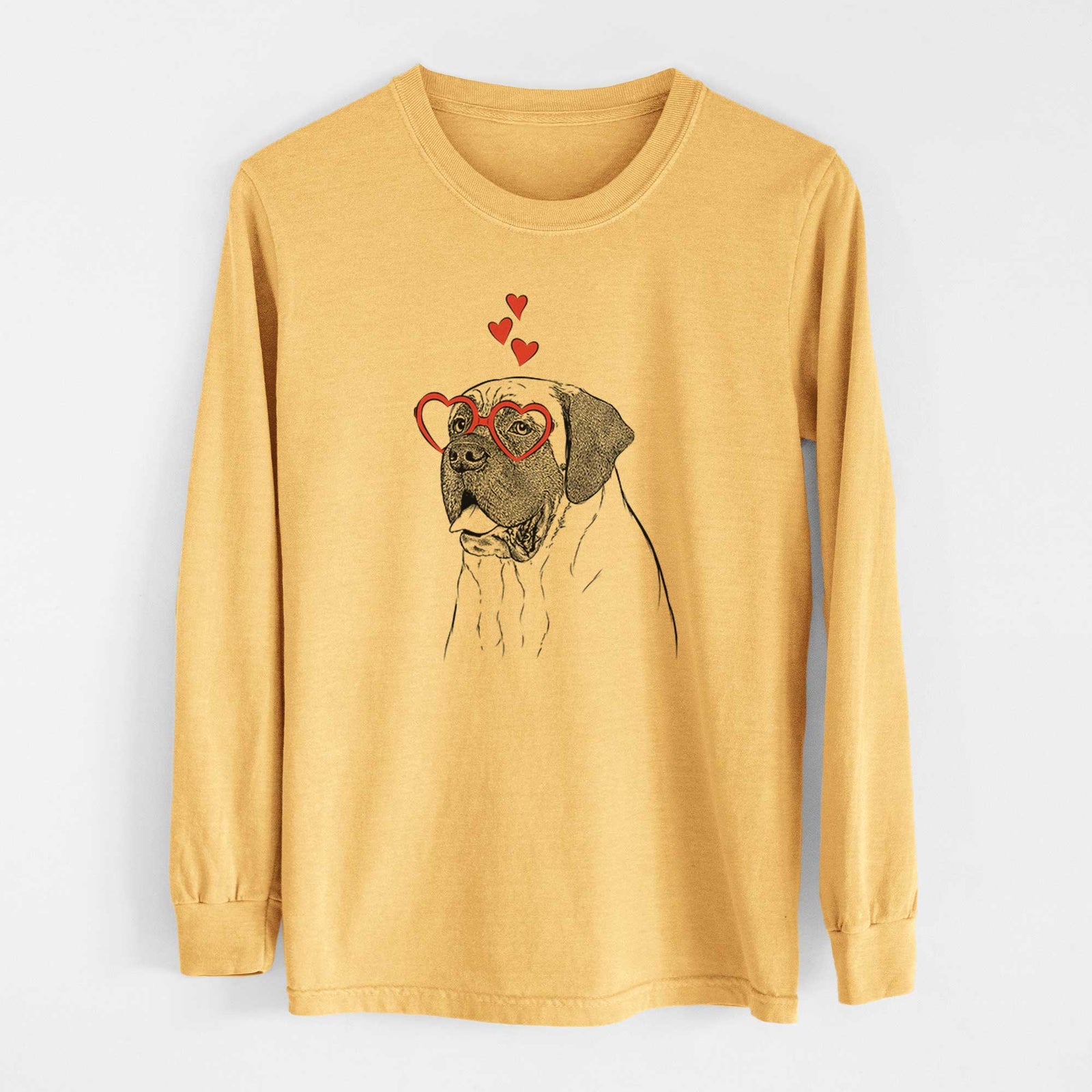 Valentine Sterling the English Mastiff - Heavyweight 100% Cotton Long Sleeve