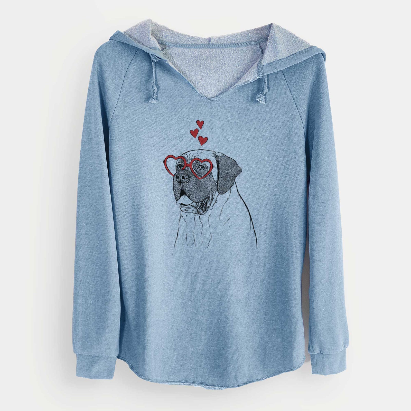Valentine Sterling the English Mastiff - Cali Wave Hooded Sweatshirt
