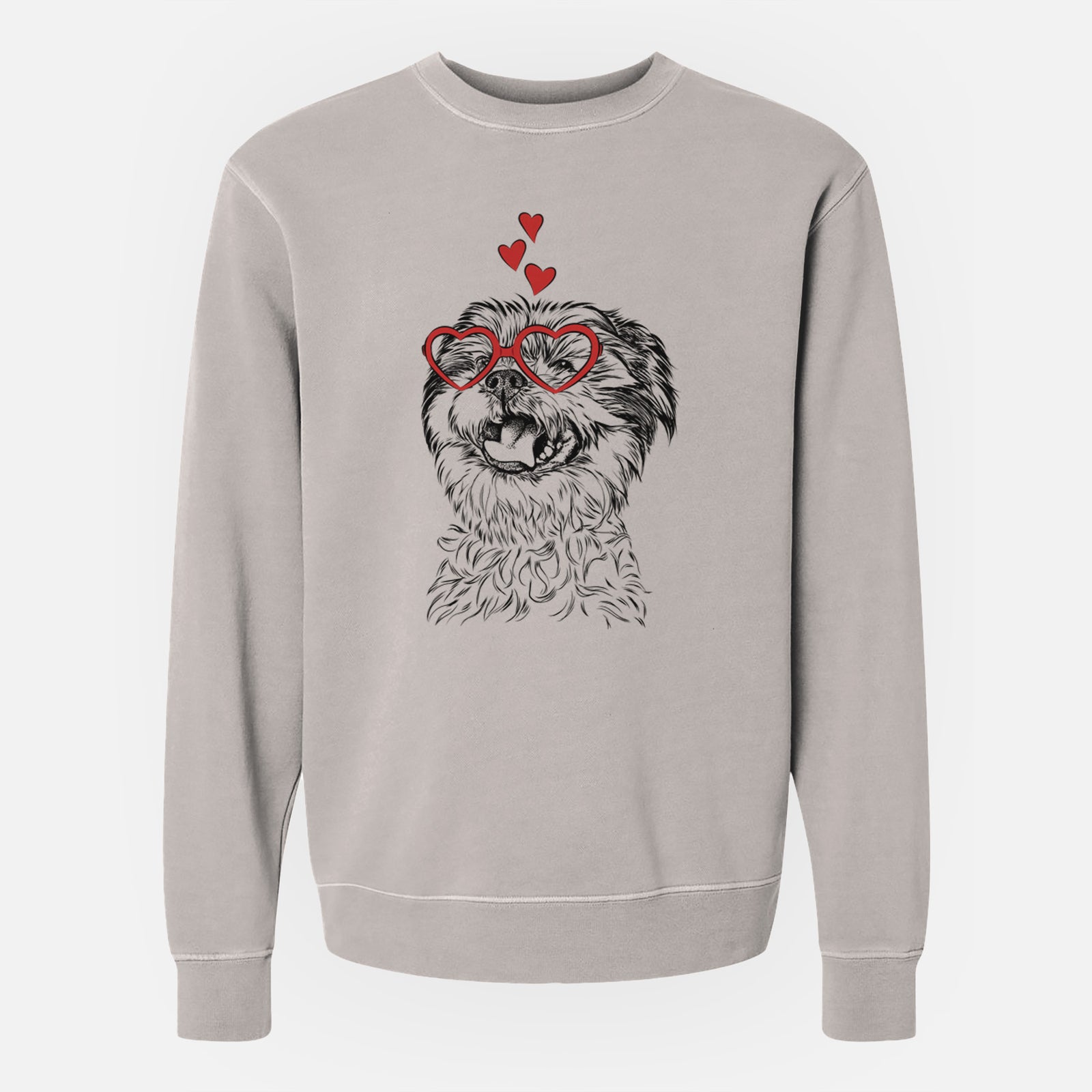 Valentine Sugar the Malshi - Unisex Pigment Dyed Crew Sweatshirt