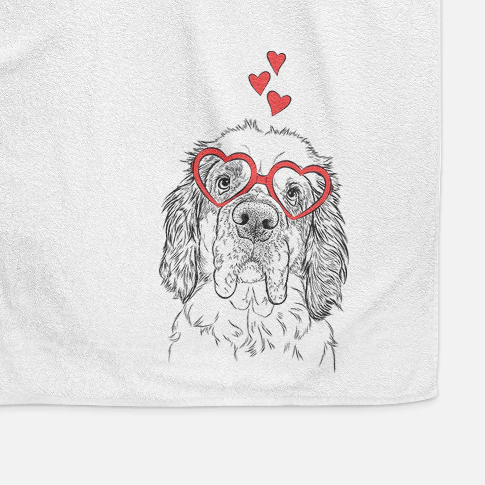 Sully the Clumber Spaniel Decorative Hand Towel