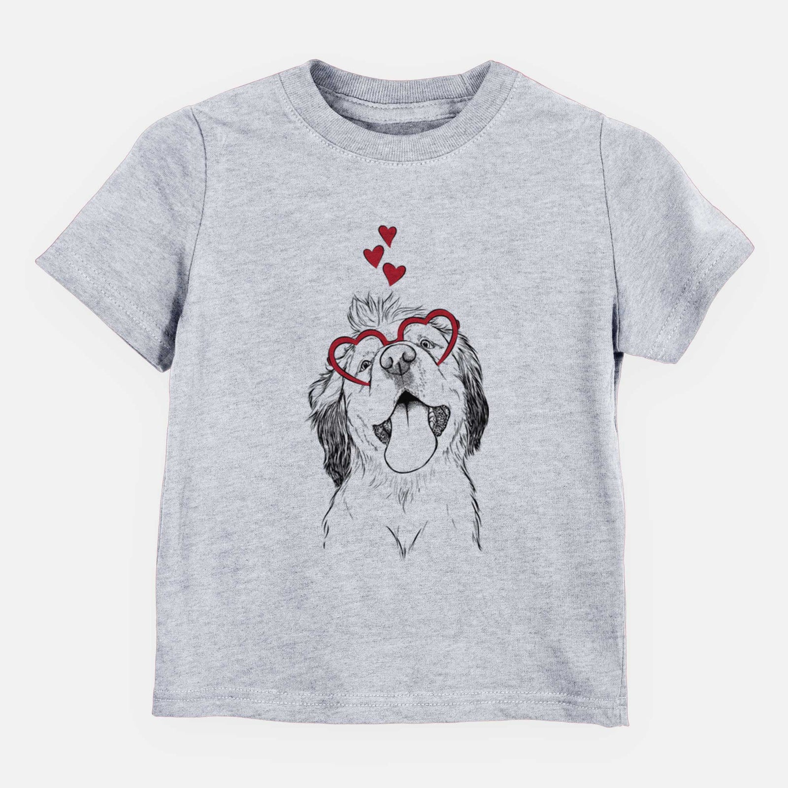 Valentine Sven the Double Merle Spaniel Aussie Mix - Kids/Youth/Toddler Shirt
