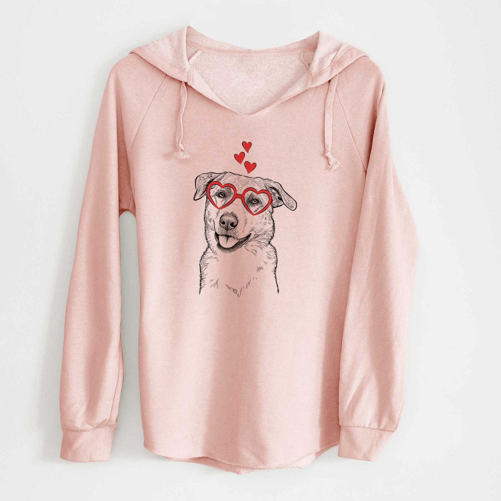 Valentine Sydney the Great Pyrenees Australian Shepherd Mix - Cali Wave Hooded Sweatshirt