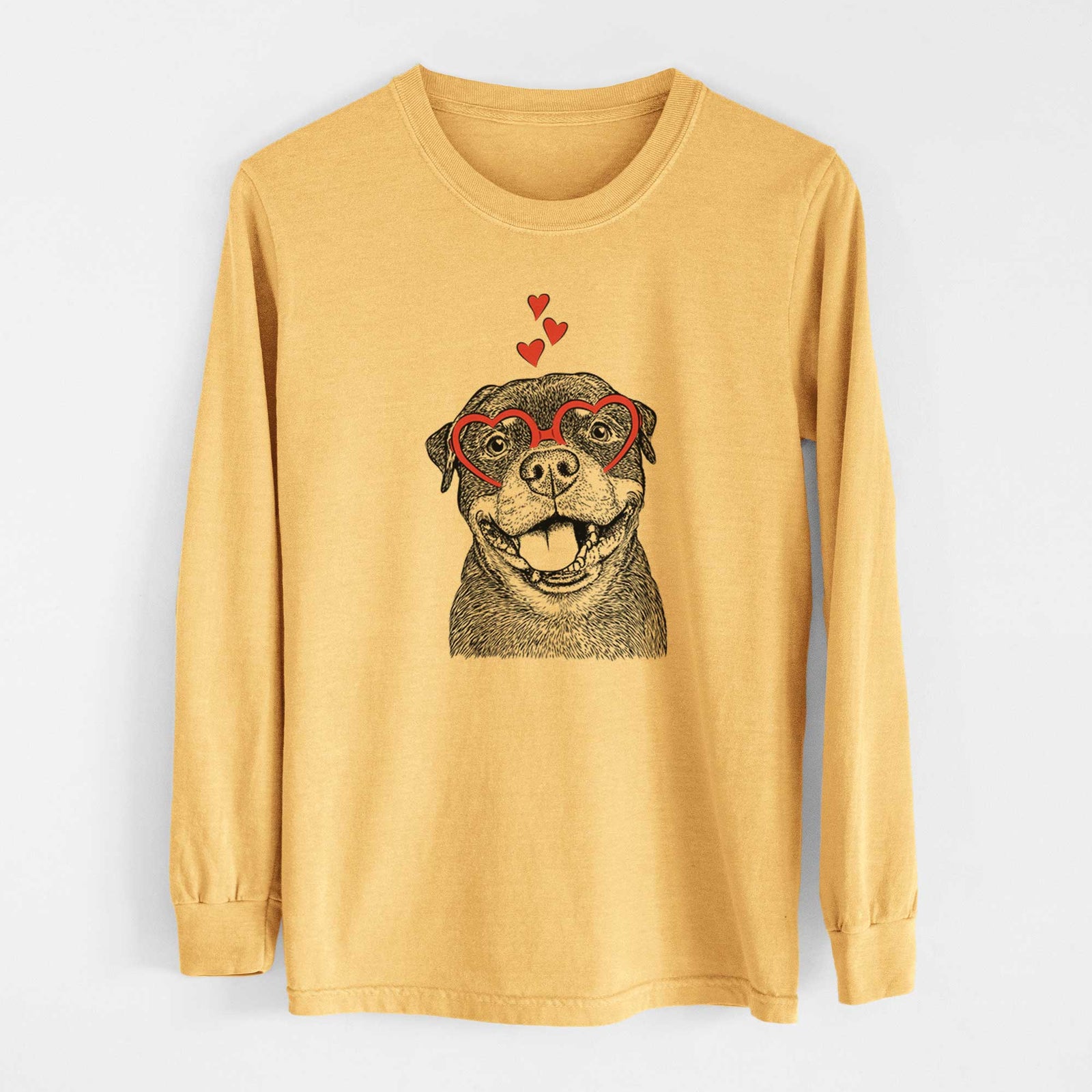 Valentine Talos the Rottweiler - Heavyweight 100% Cotton Long Sleeve