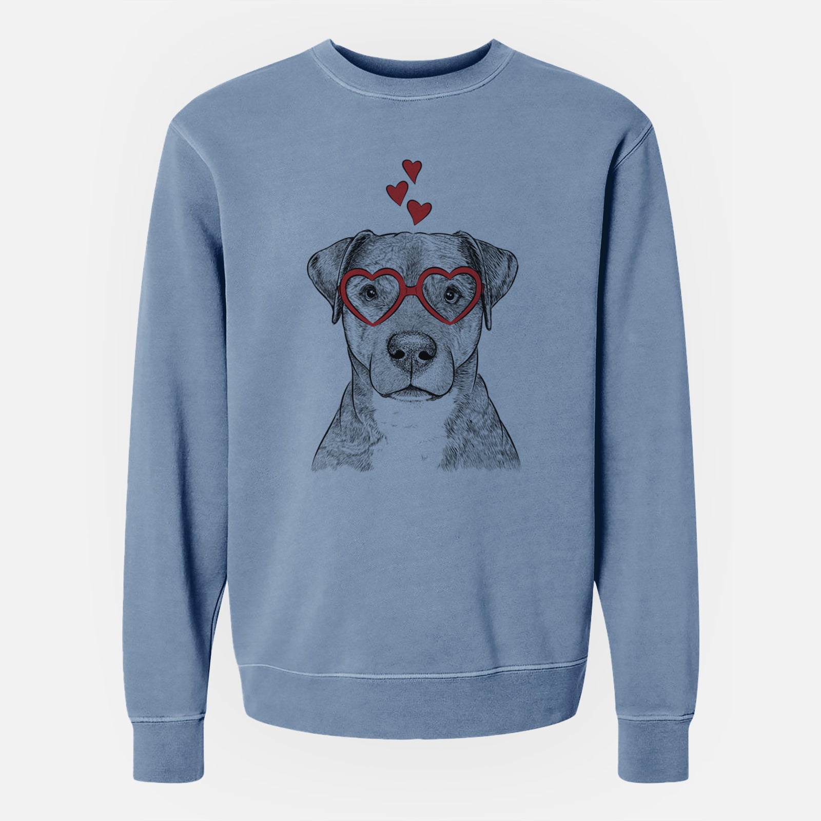 Valentine TedE the Mixed Breed - Unisex Pigment Dyed Crew Sweatshirt
