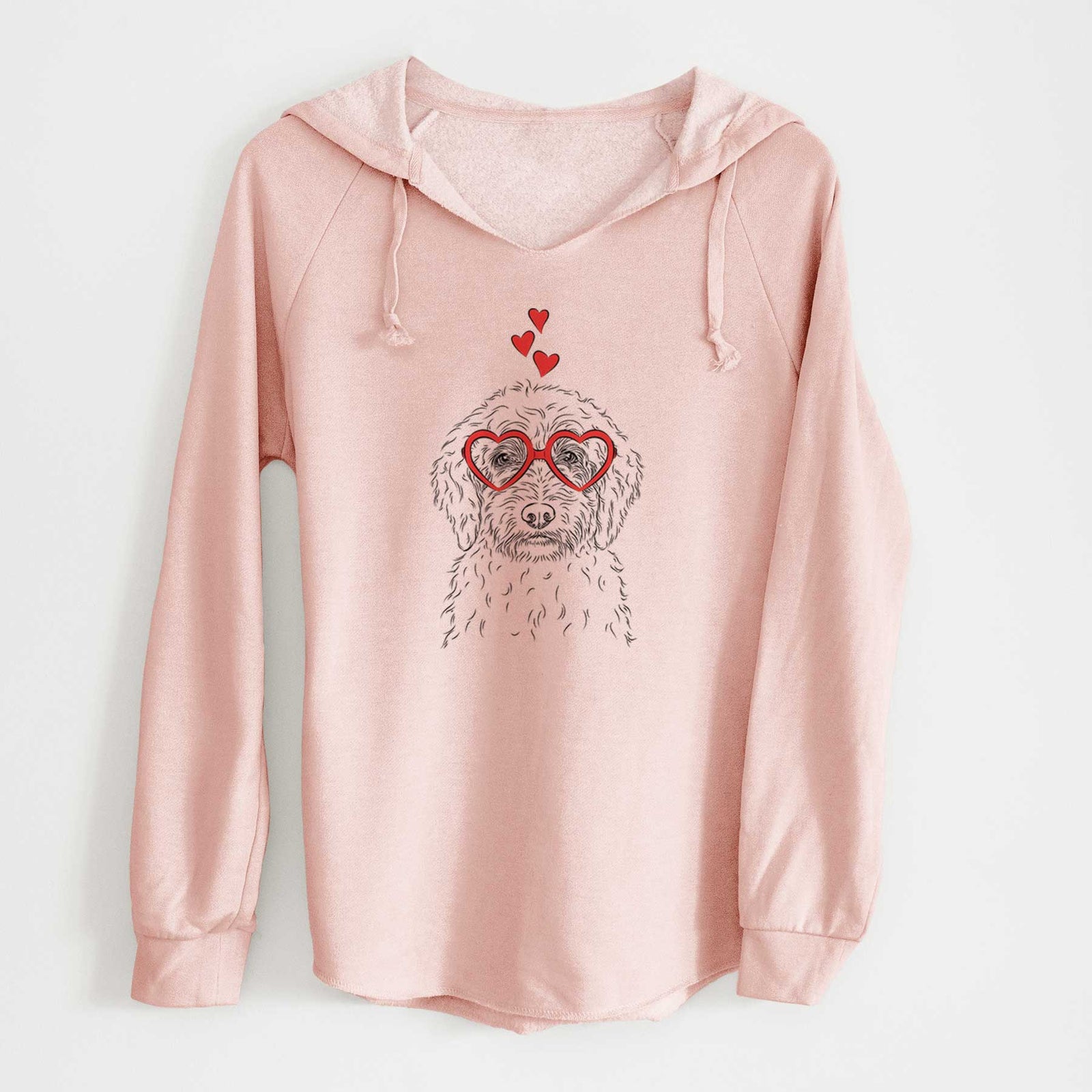 Valentine Teddy the Labradoodle - Cali Wave Hooded Sweatshirt