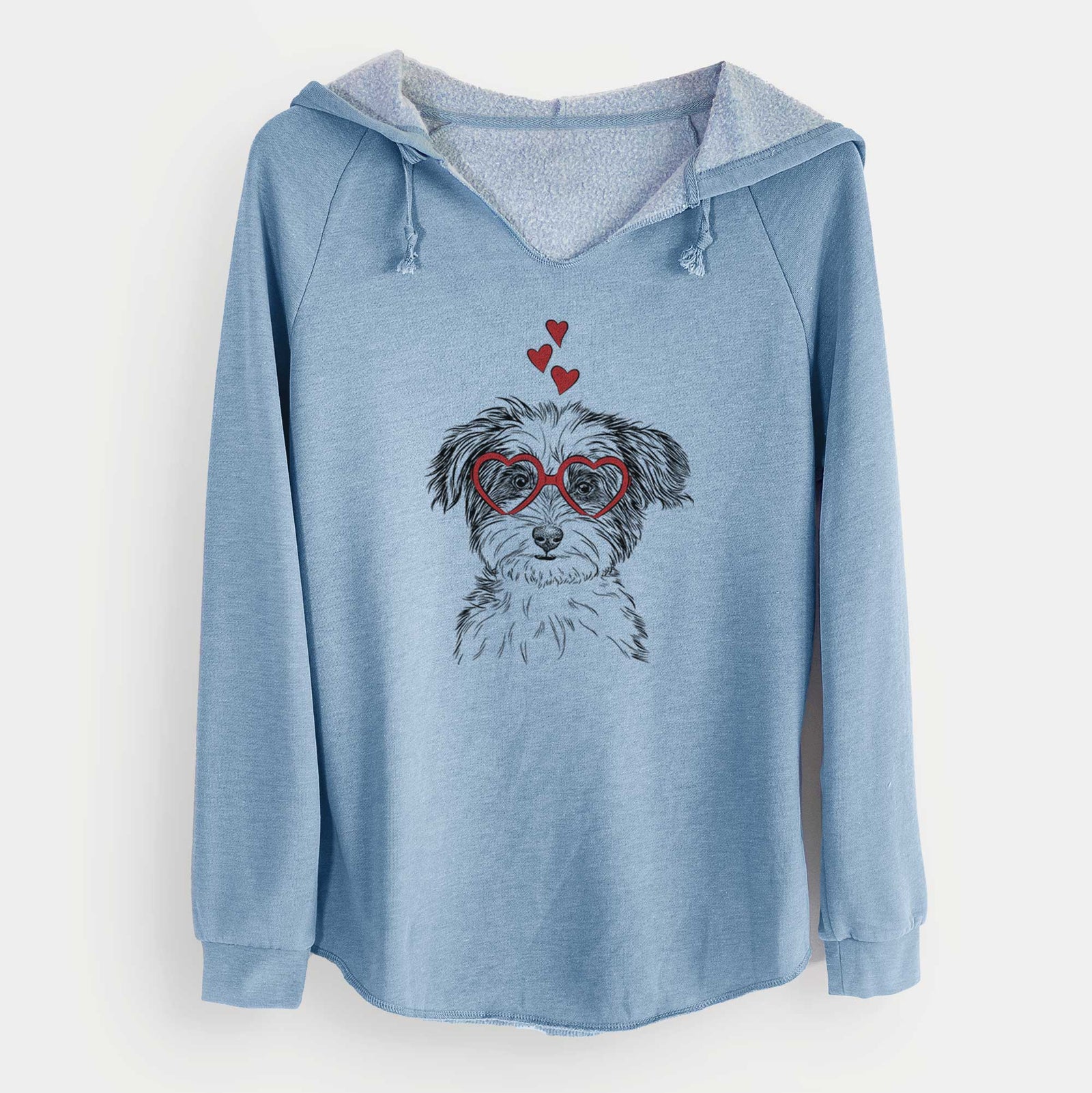 Valentine Teddy the Havanese - Cali Wave Hooded Sweatshirt