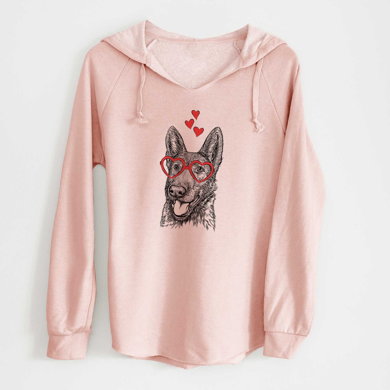 Valentine Tena the German Shepherd - Cali Wave Hooded Sweatshirt