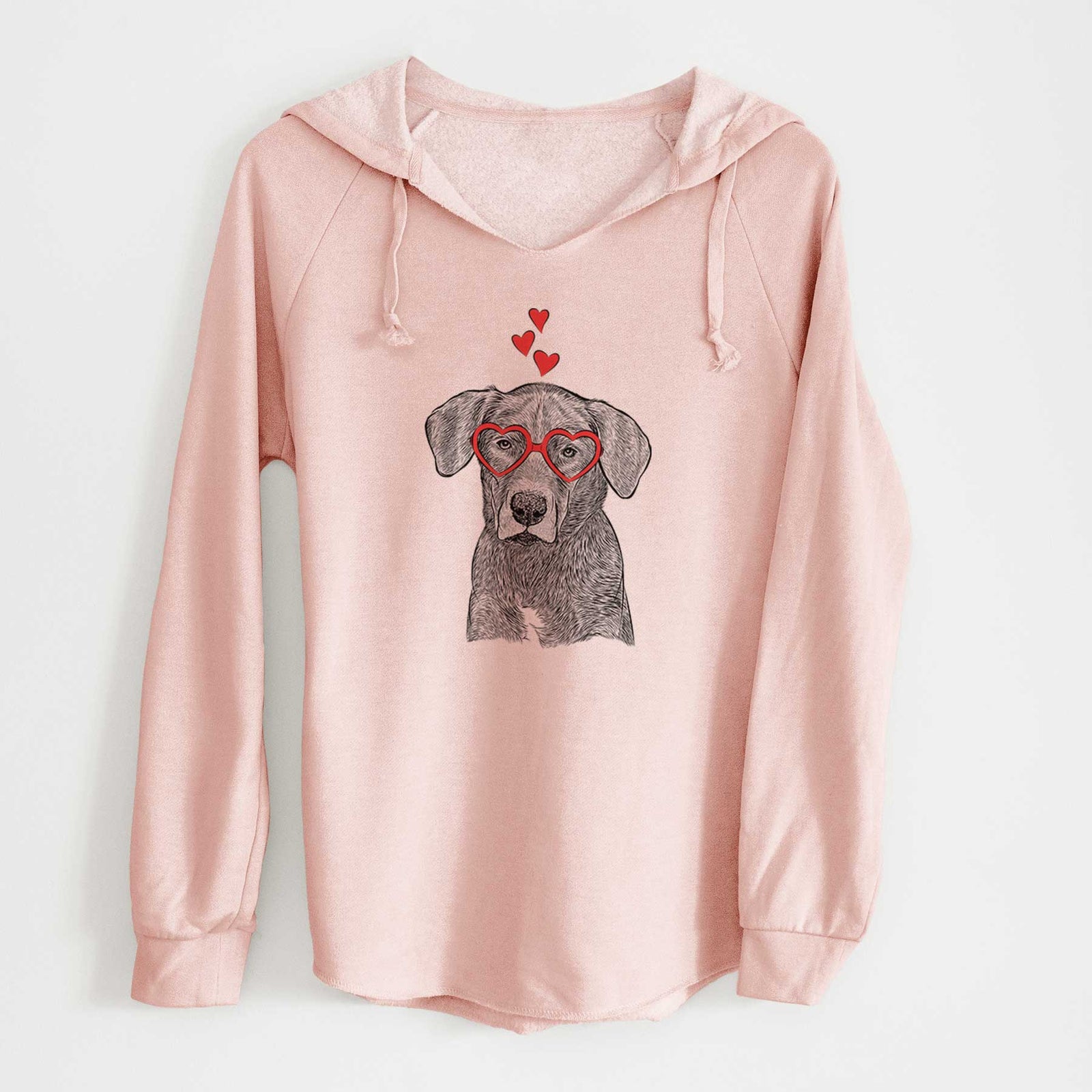 Valentine Tom the Lab Dane Mix - Cali Wave Hooded Sweatshirt