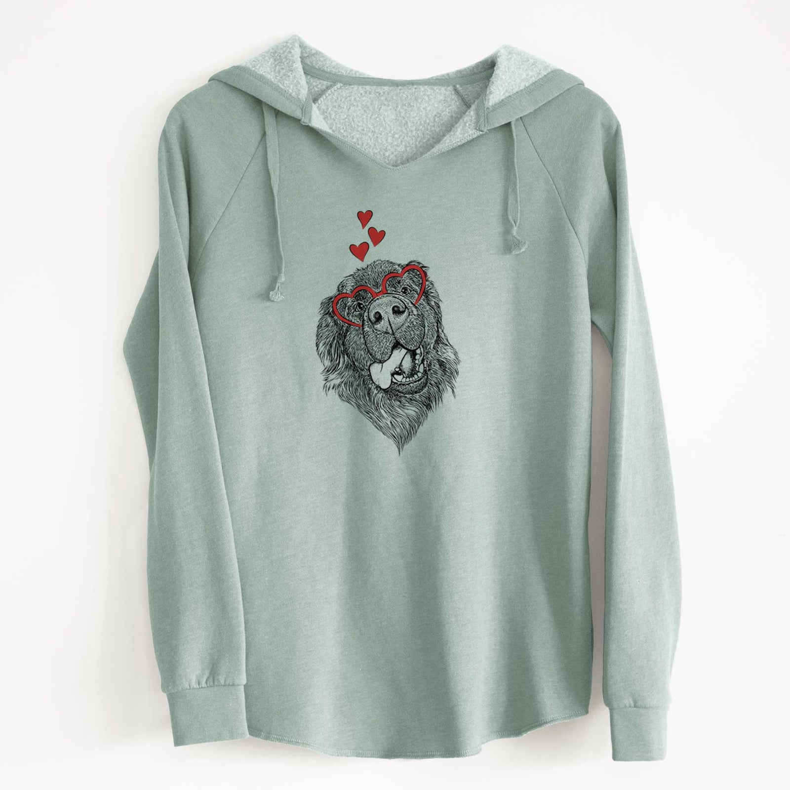 Valentine Tuna the Newfoundland - Cali Wave Hooded Sweatshirt