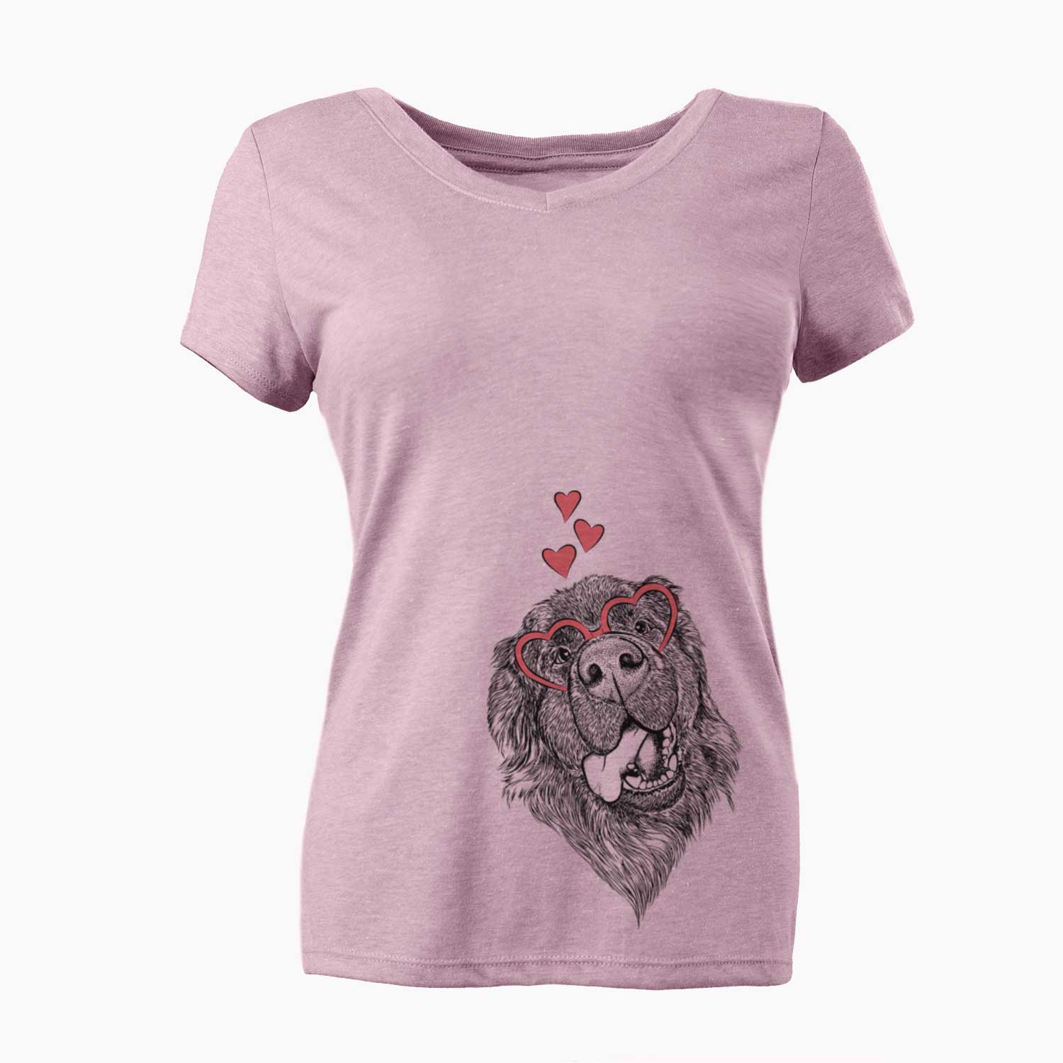 Valentine Tuna the Newfoundland - Women's V-neck Shirt