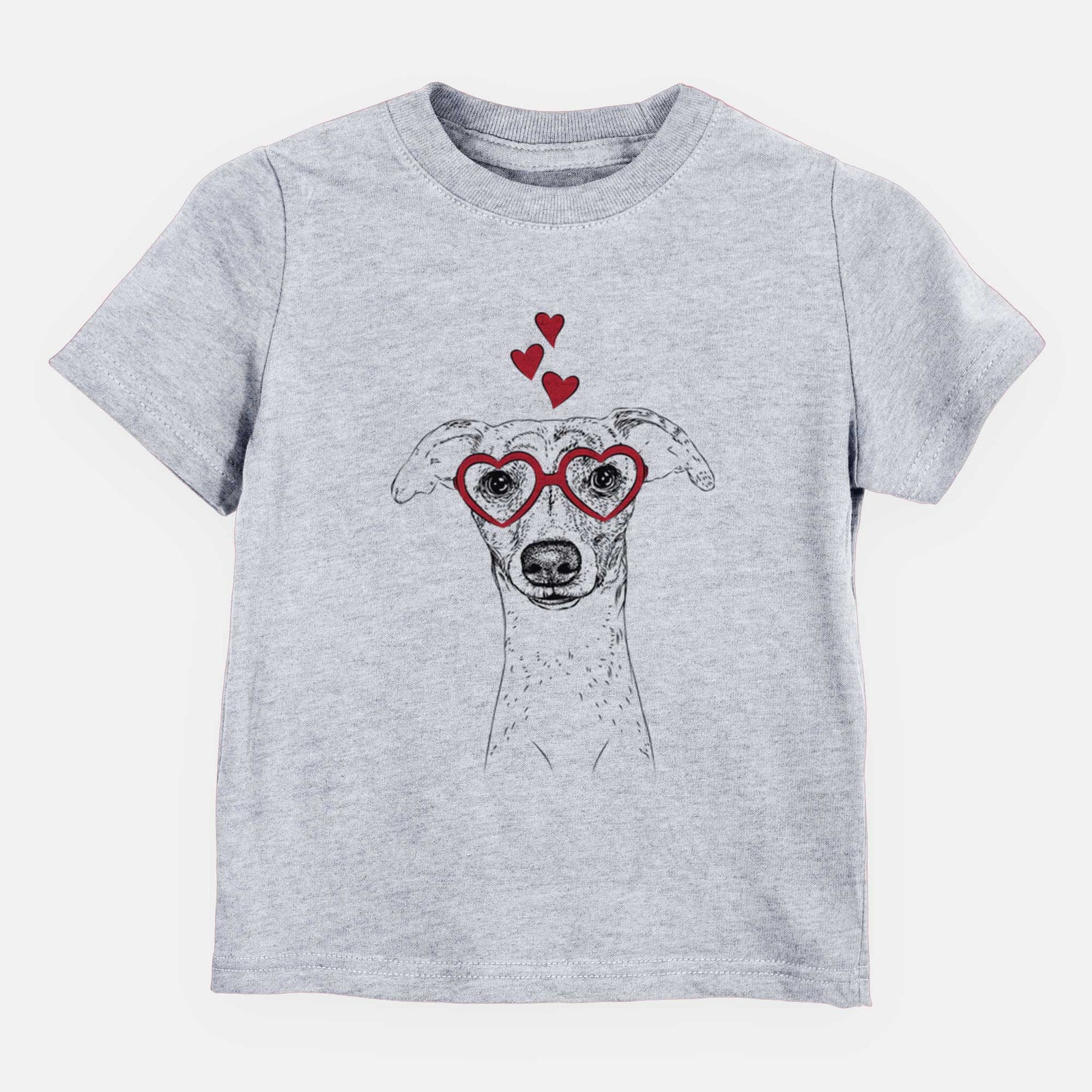 Valentine Twiggy the Whippet - Kids/Youth/Toddler Shirt