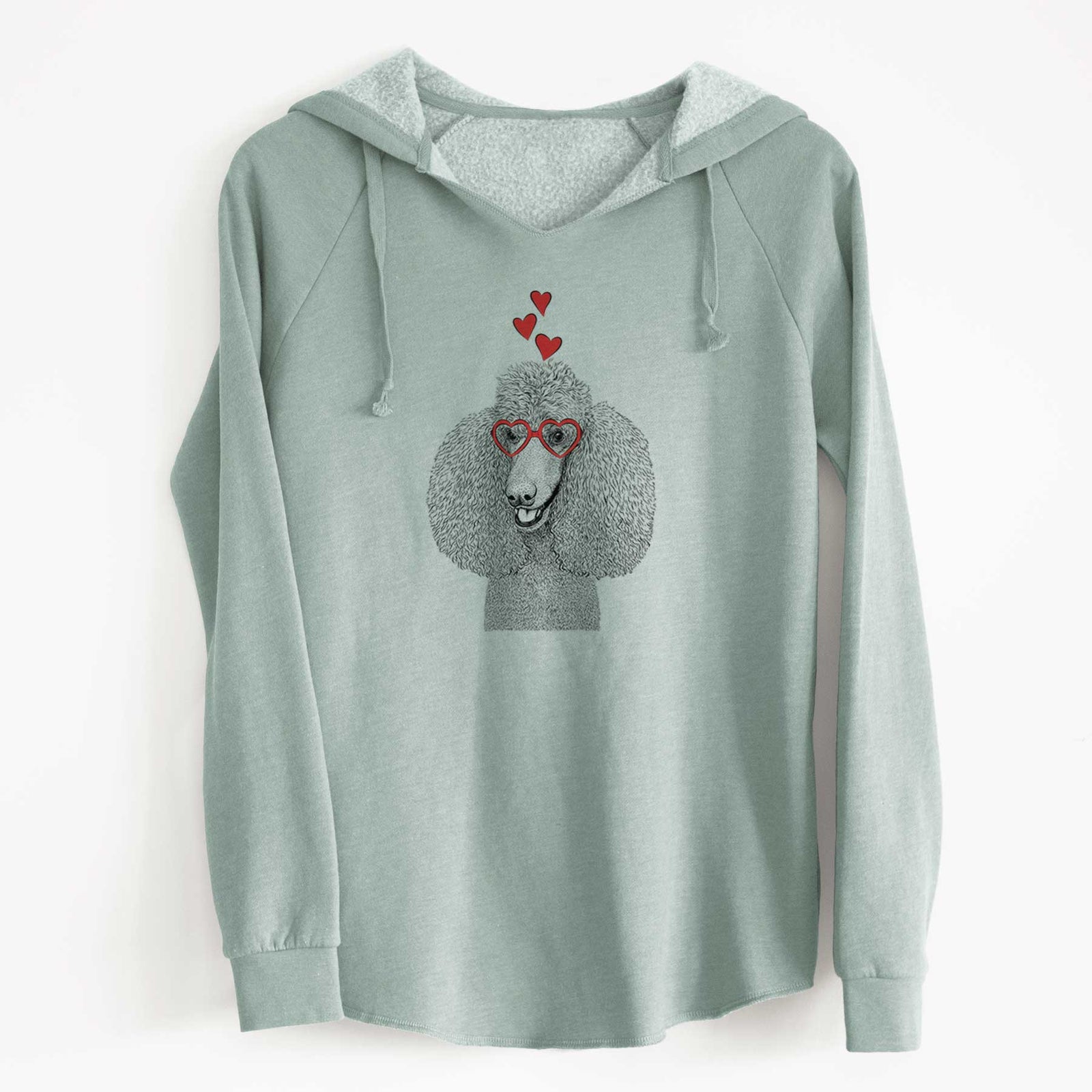 Valentine Uncle Tucker the Poodle - Cali Wave Hooded Sweatshirt