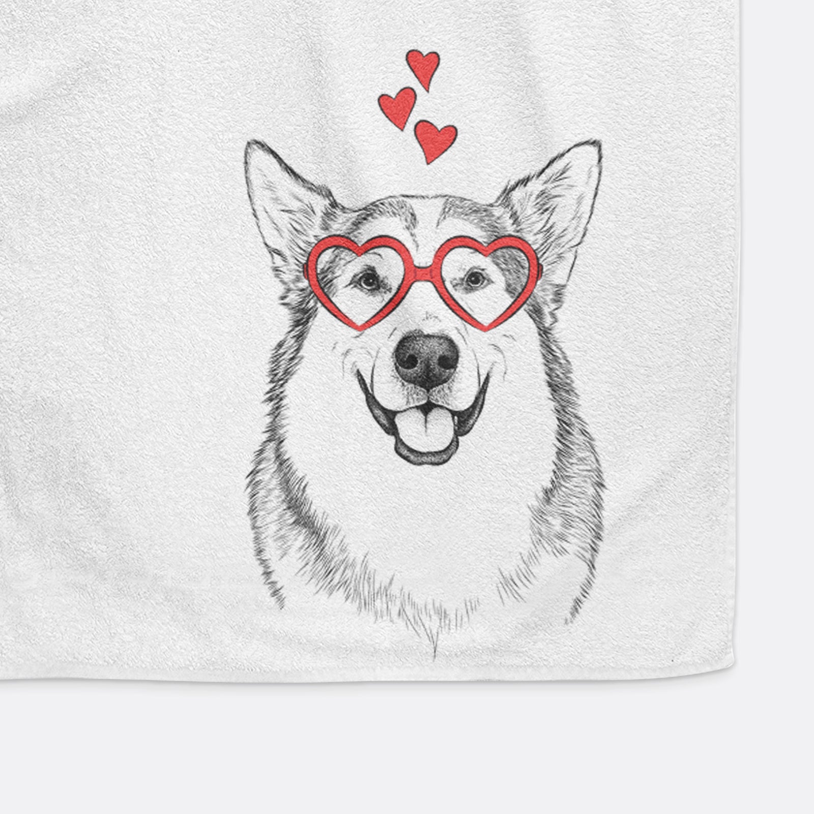 Vader the Alaskan Malamute Decorative Hand Towel