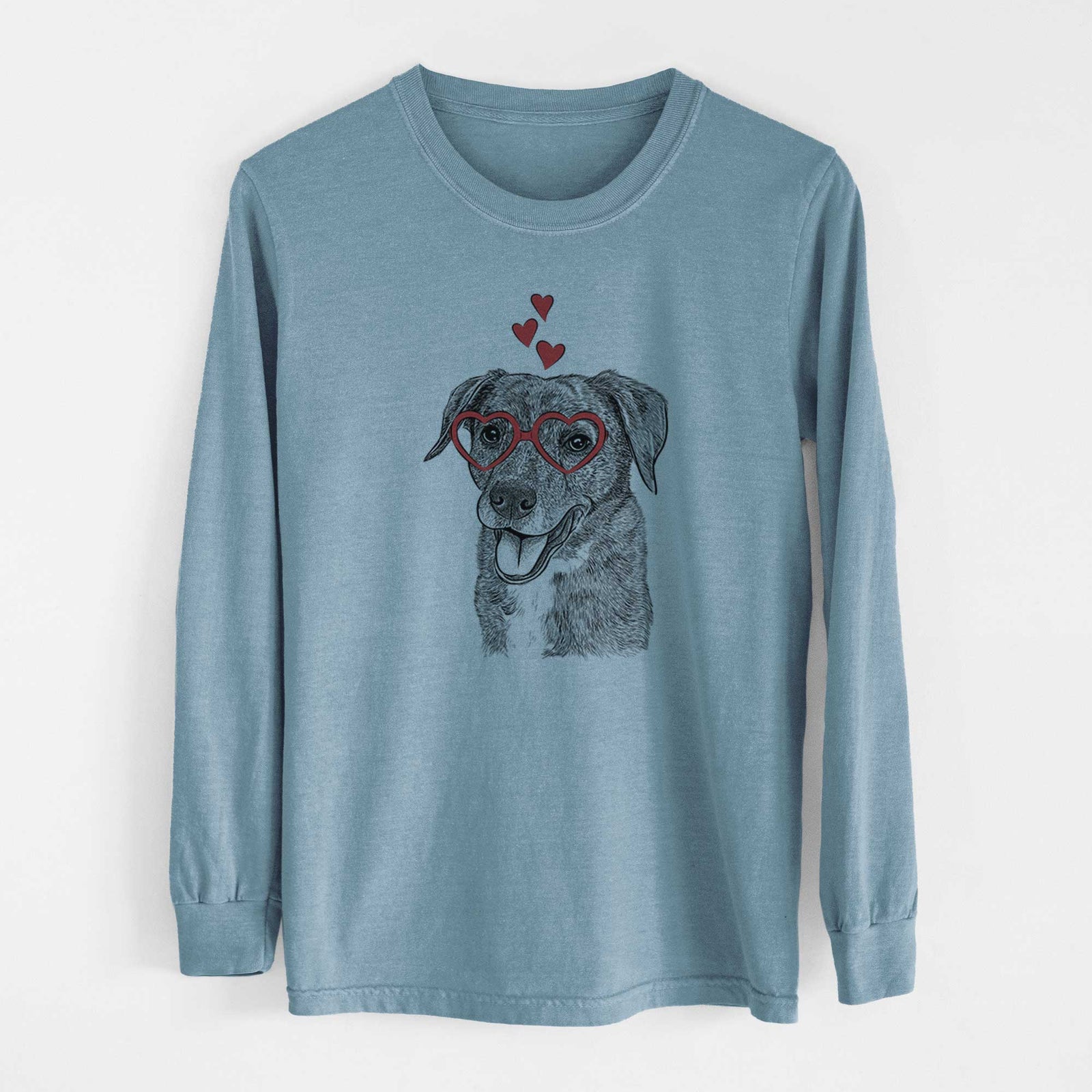 Valentine Wally the Mixed Breed - Heavyweight 100% Cotton Long Sleeve