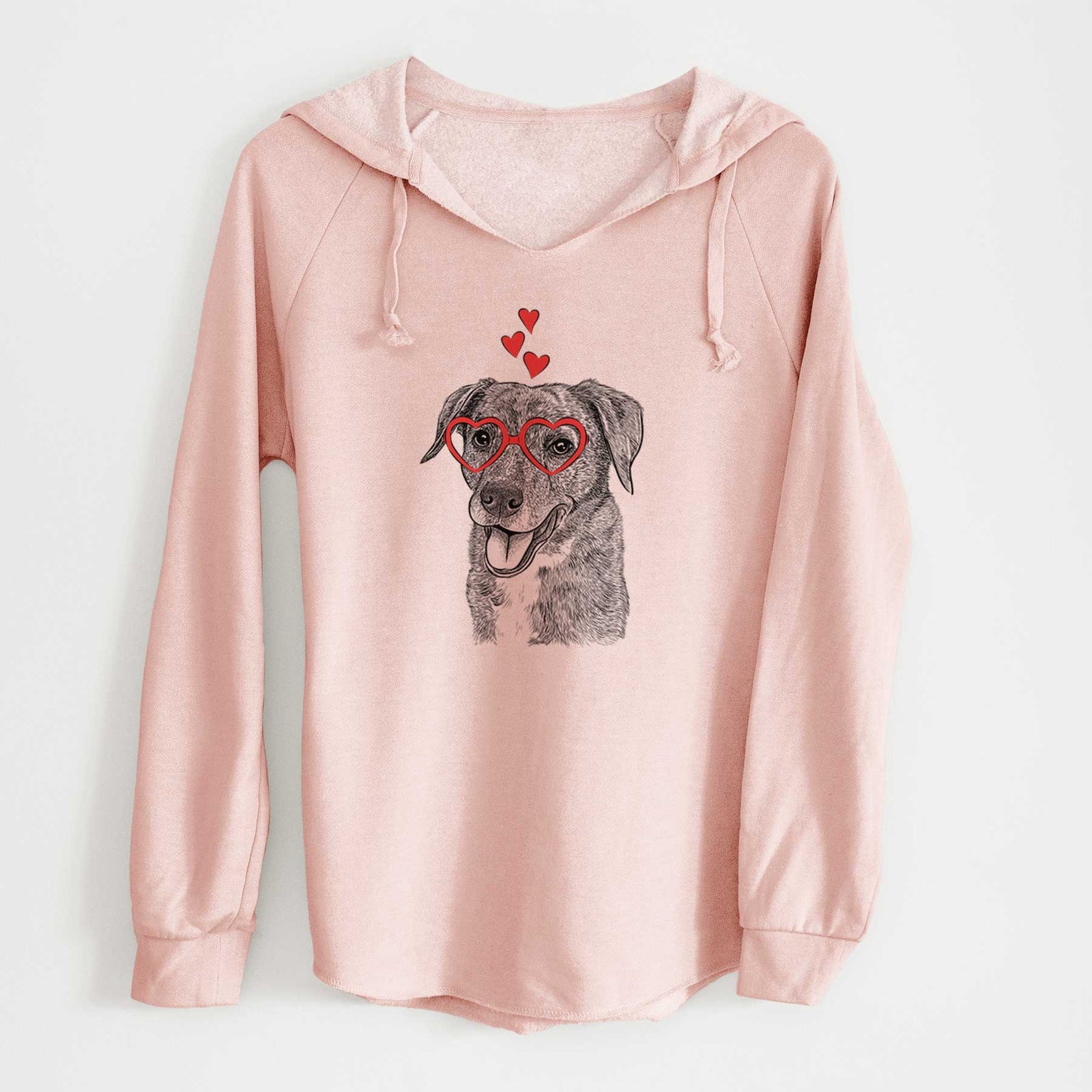 Valentine Wally the Mixed Breed - Cali Wave Hooded Sweatshirt