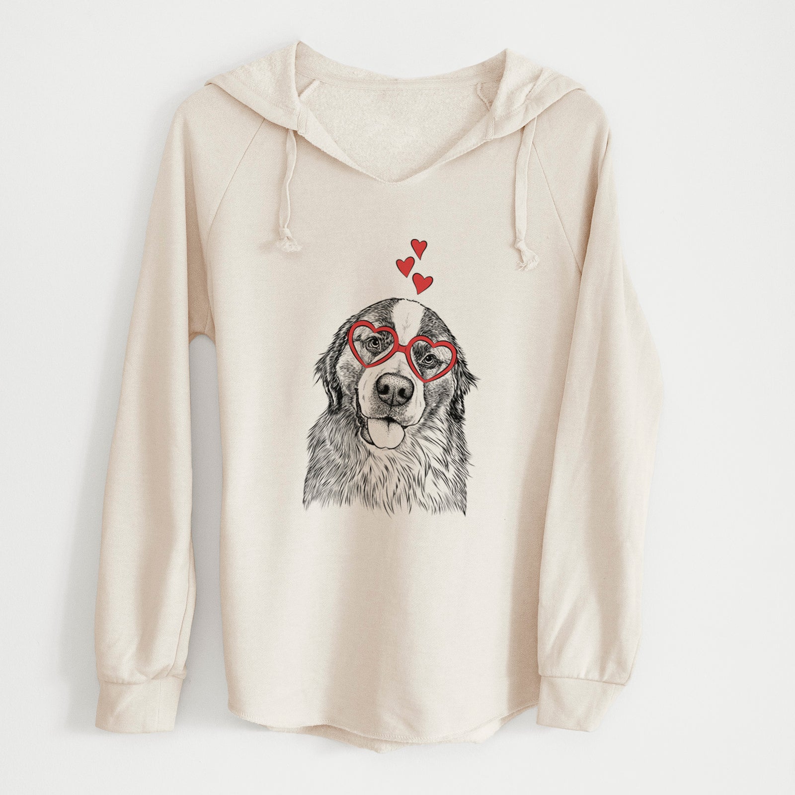 Valentine Walter the Bernese Mountain Dog Mix - Cali Wave Hooded Sweatshirt