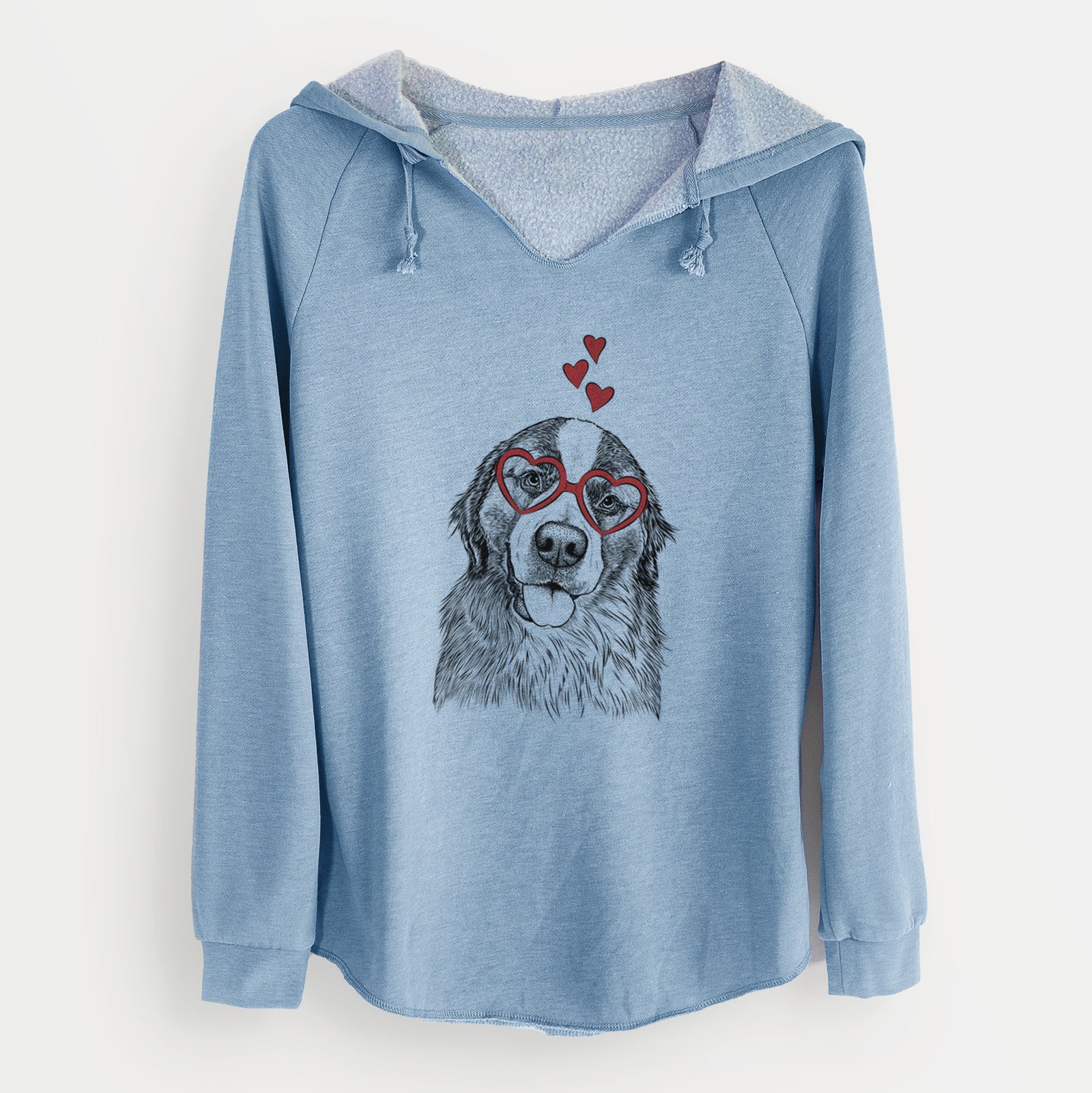 Valentine Walter the Bernese Mountain Dog Mix - Cali Wave Hooded Sweatshirt