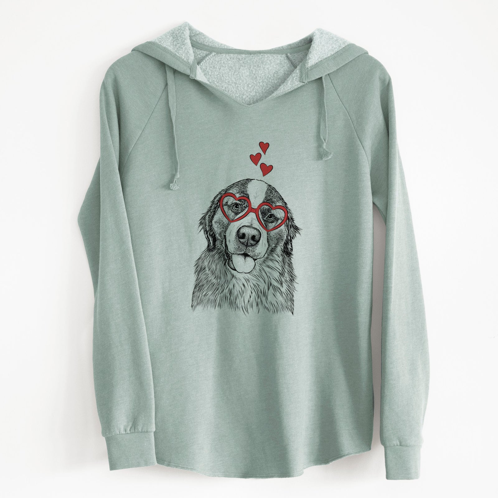 Valentine Walter the Bernese Mountain Dog Mix - Cali Wave Hooded Sweatshirt