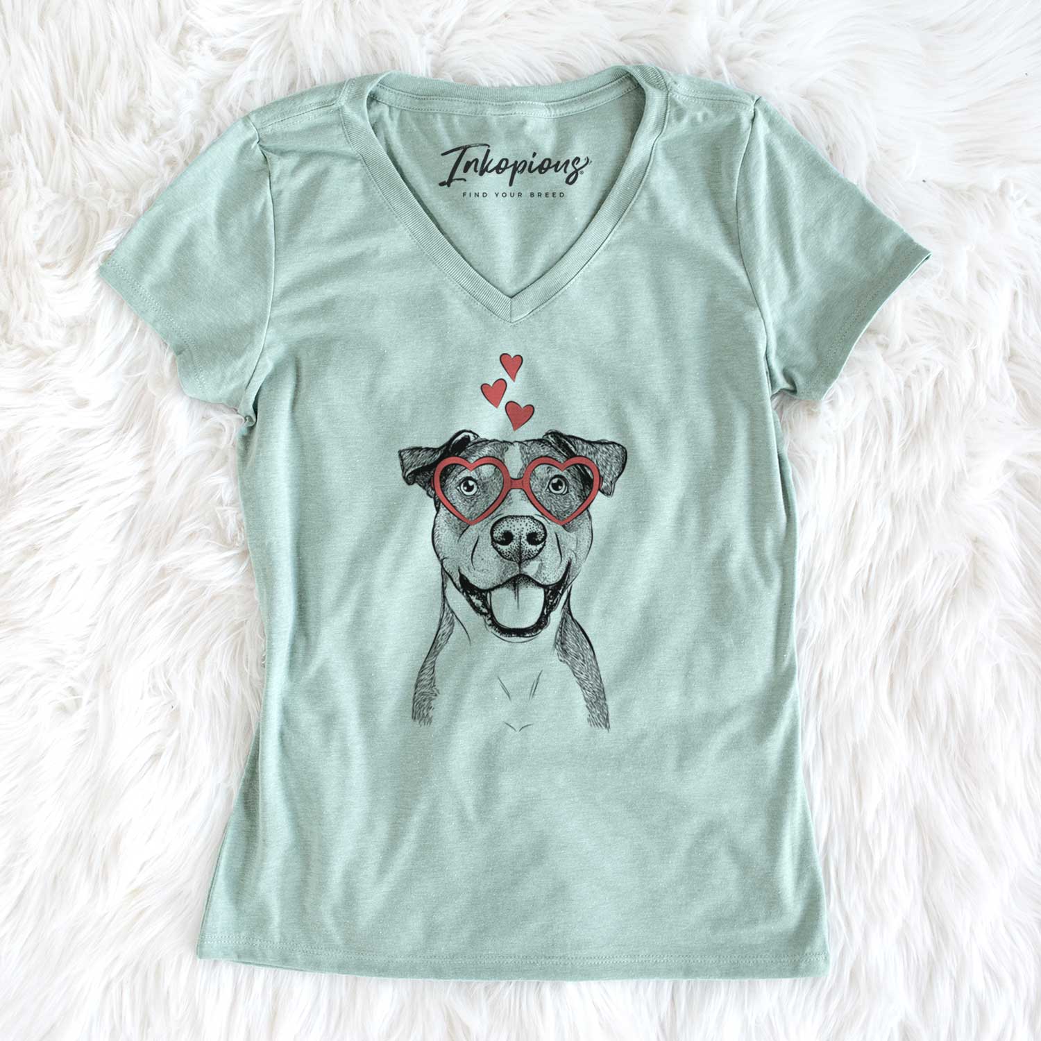 Valentine Wendy the Mixed Breed - Women's V-neck Shirt
