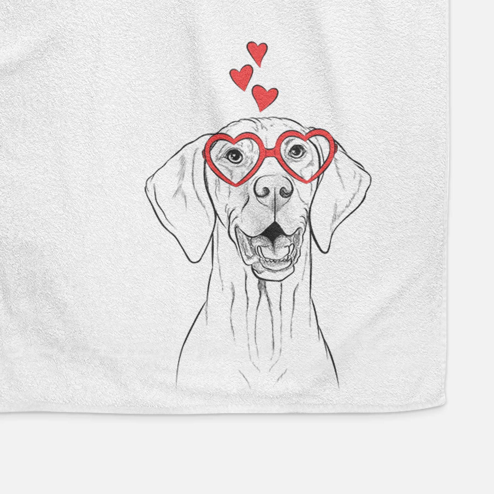 Wesley the Vizsla Decorative Hand Towel