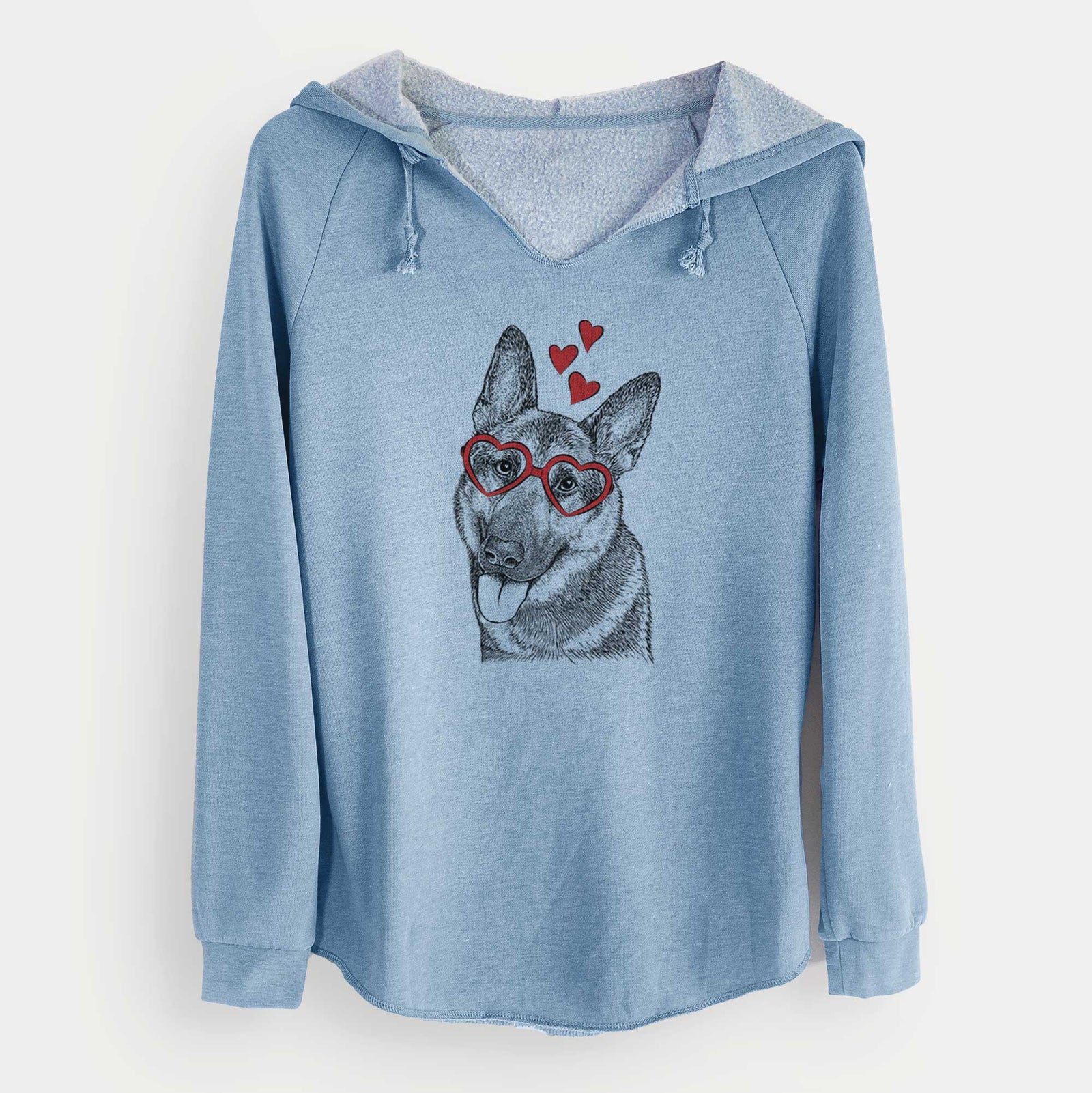 Valentine Whitaker the German Shepherd - Cali Wave Hooded Sweatshirt