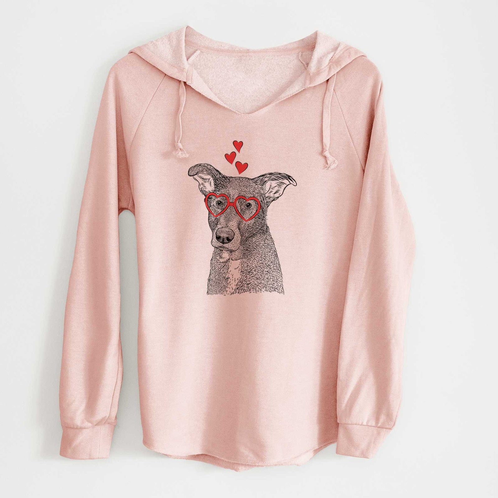 Valentine Wilbur the Shepherd Mix - Cali Wave Hooded Sweatshirt