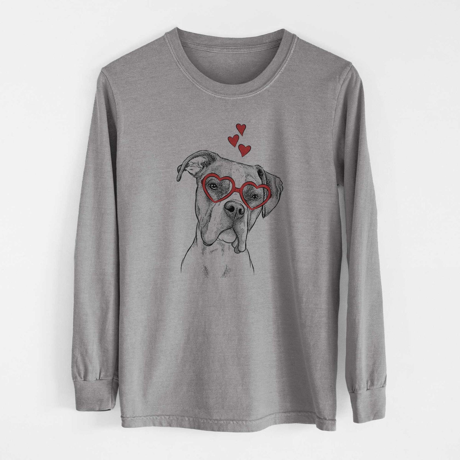 Valentine Winston the Boxer - Heavyweight 100% Cotton Long Sleeve